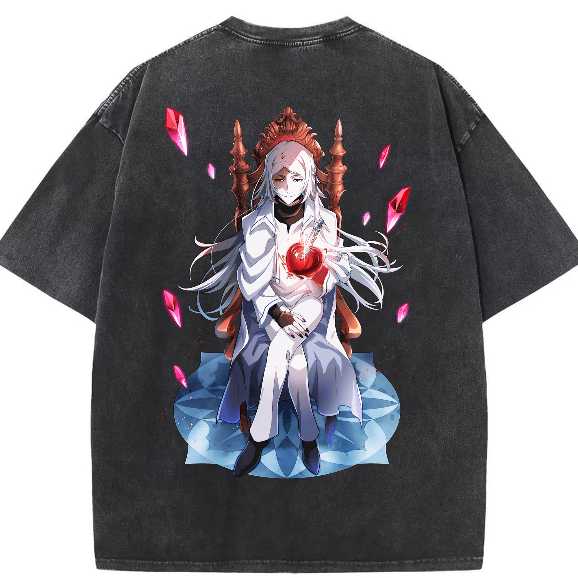 （画像用） 文豪ストレイドッグス Bungo Stray Dogs 綿100% ヴィンテージ風 半袖Tシャツ（背面プリント）