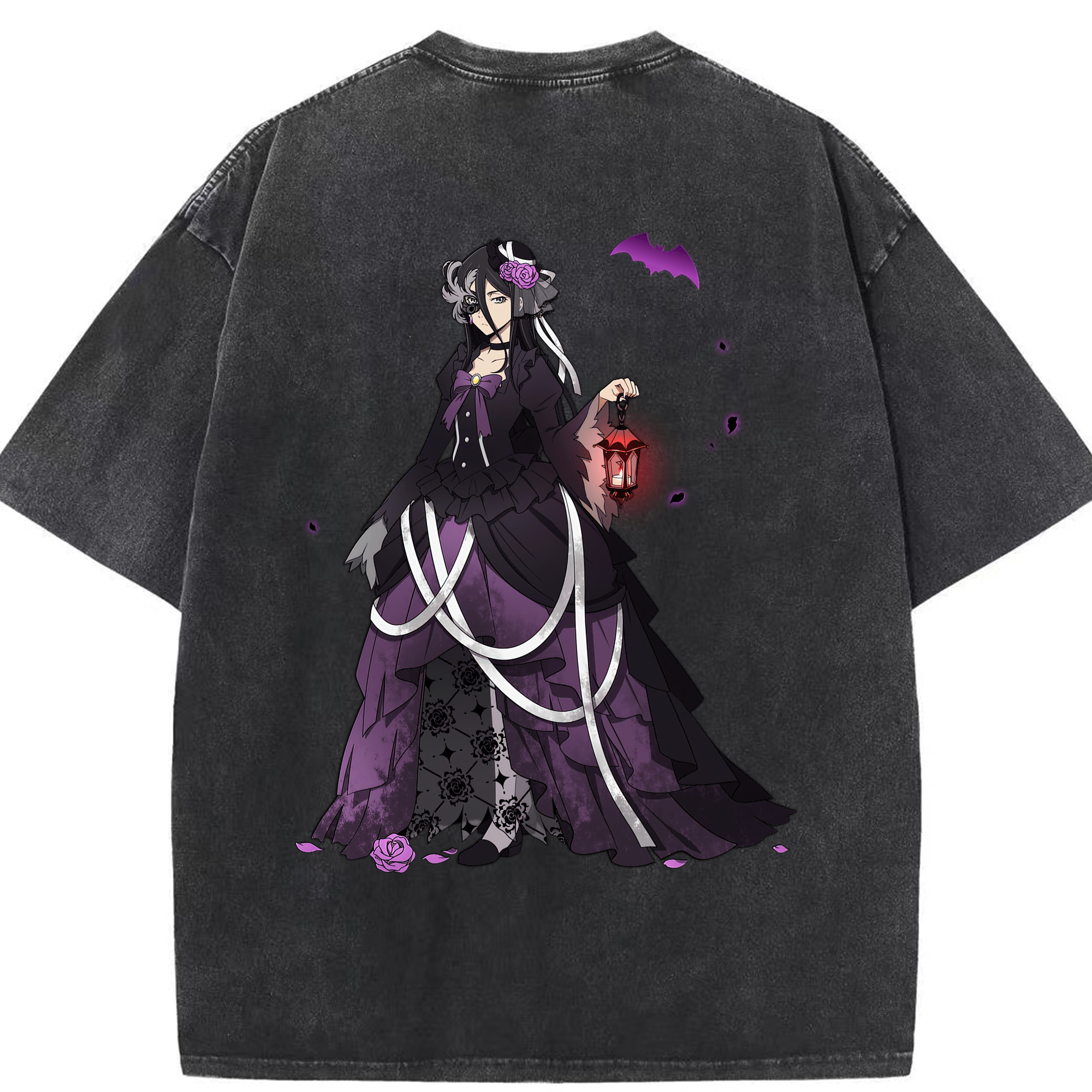 （画像用） 文豪ストレイドッグス Bungo Stray Dogs 綿100% ヴィンテージ風 半袖Tシャツ（背面プリント）