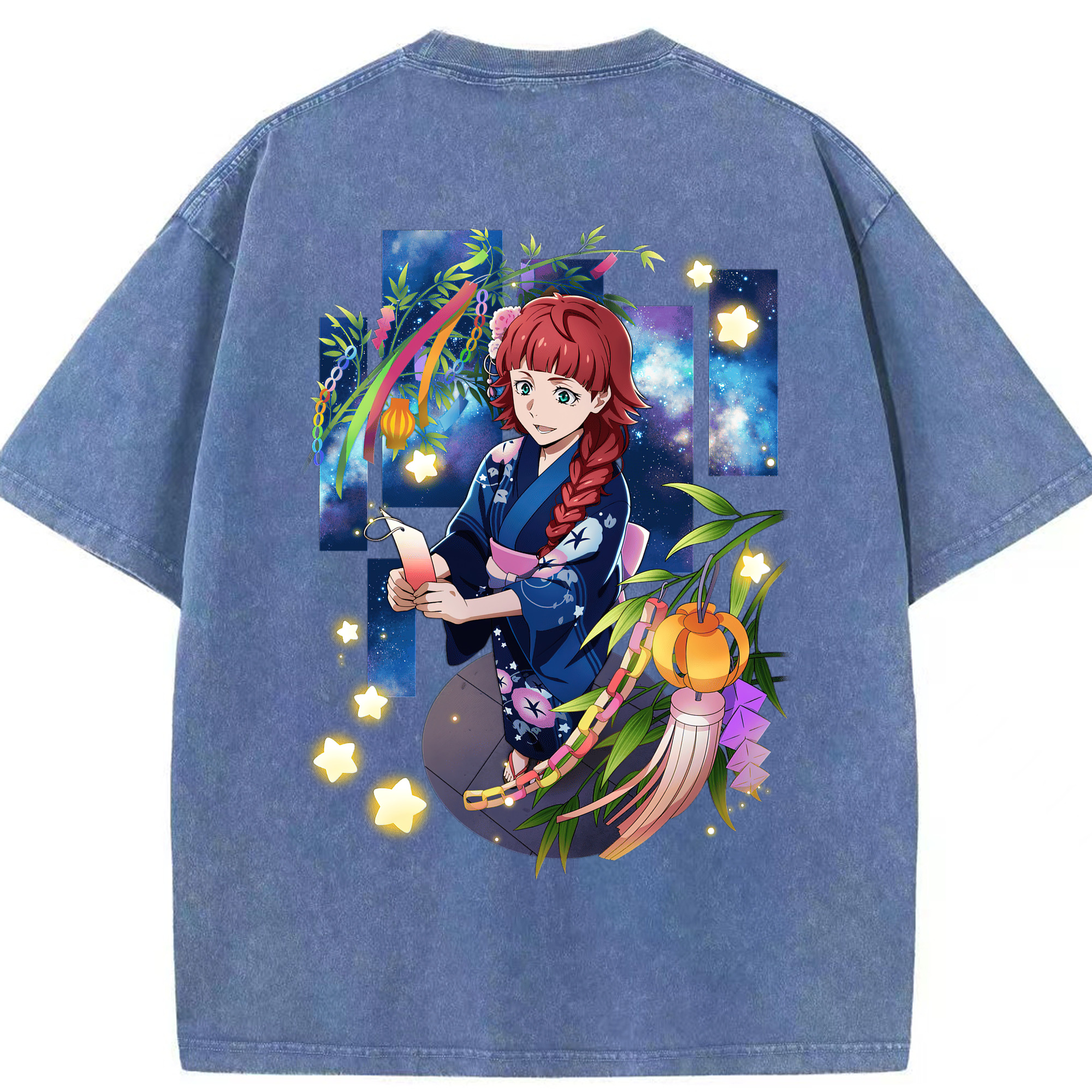 （画像用） 文豪ストレイドッグス Bungo Stray Dogs 綿100% ヴィンテージ風 半袖Tシャツ（背面プリント）