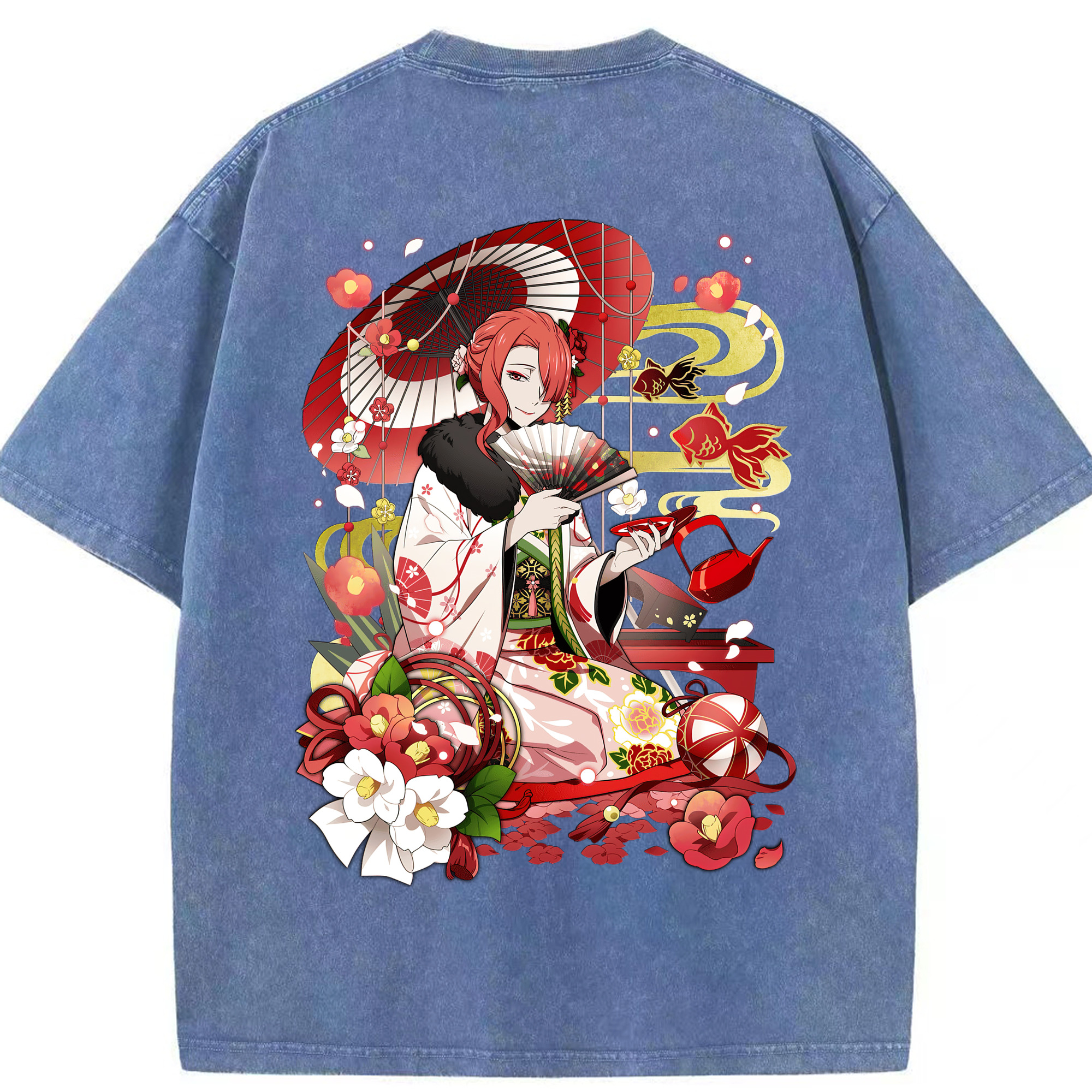 （画像用） 文豪ストレイドッグス Bungo Stray Dogs 綿100% ヴィンテージ風 半袖Tシャツ（背面プリント）