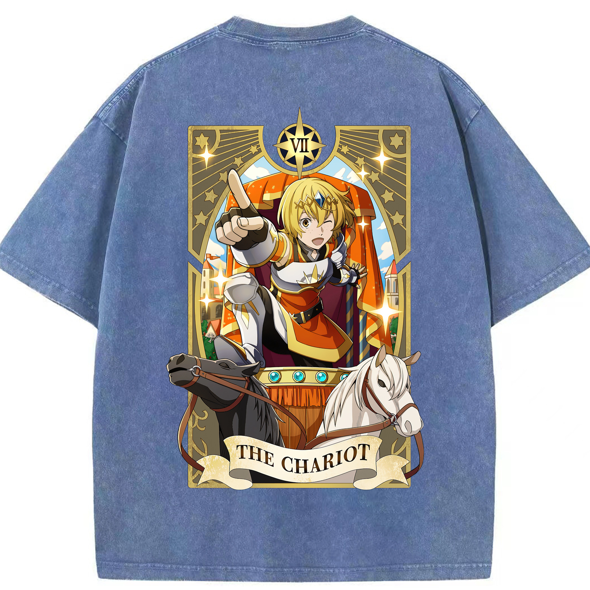 （画像用） 文豪ストレイドッグス Bungo Stray Dogs 綿100% ヴィンテージ風 半袖Tシャツ（背面プリント）