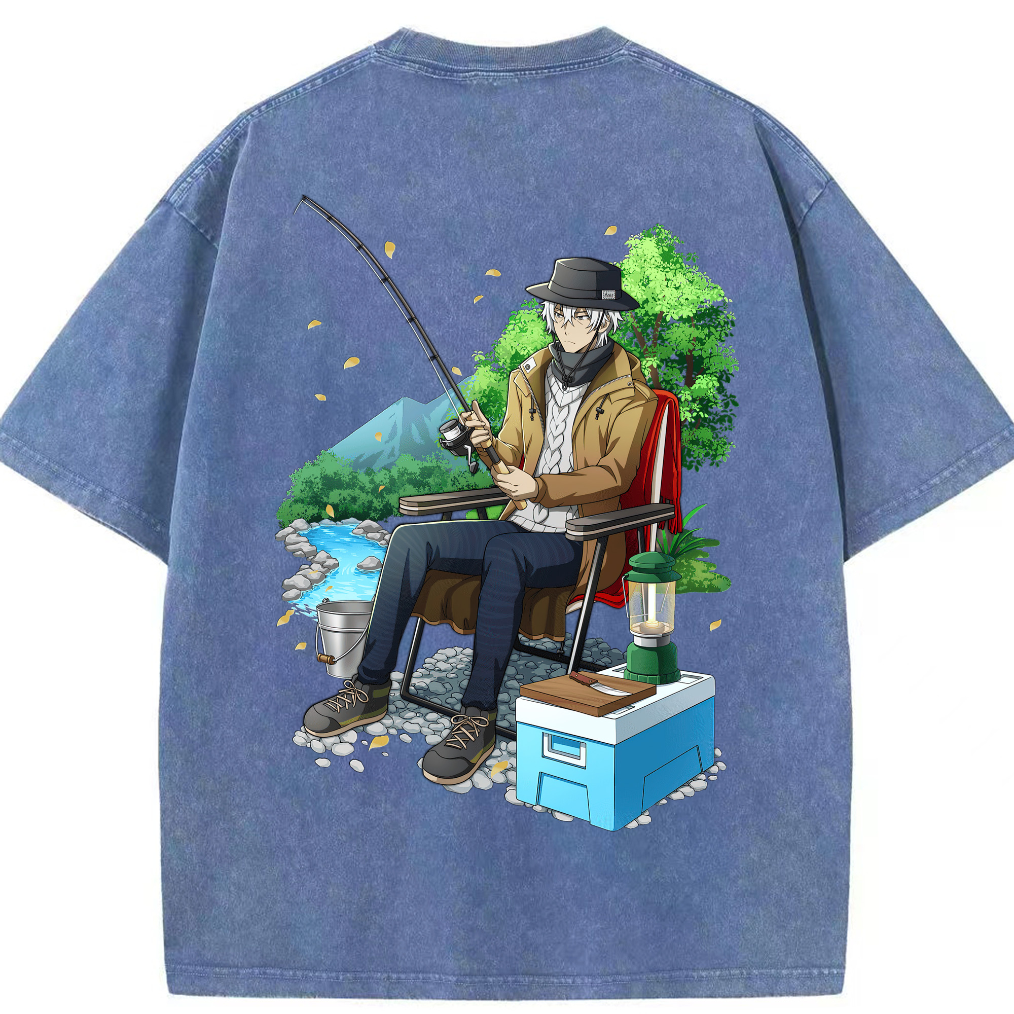 （画像用） 文豪ストレイドッグス Bungo Stray Dogs 綿100% ヴィンテージ風 半袖Tシャツ（背面プリント）