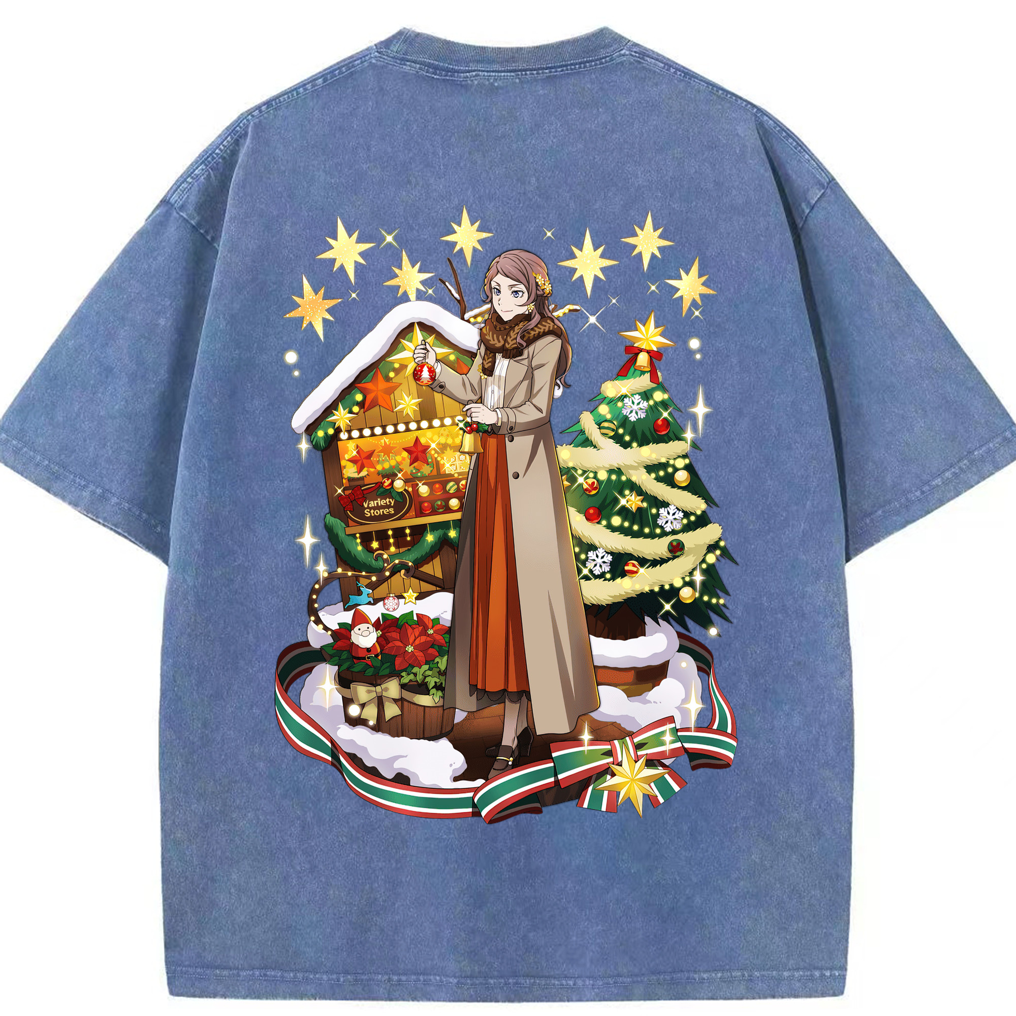 （画像用） 文豪ストレイドッグス Bungo Stray Dogs 綿100% ヴィンテージ風 半袖Tシャツ（背面プリント）
