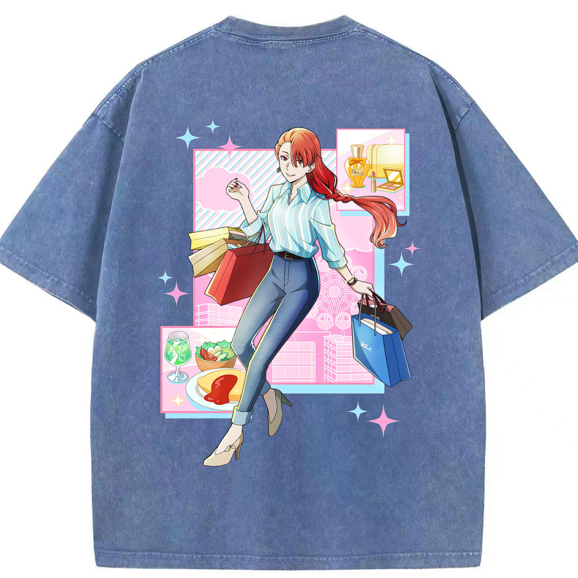 （画像用） 文豪ストレイドッグス Bungo Stray Dogs 綿100% ヴィンテージ風 半袖Tシャツ（背面プリント）