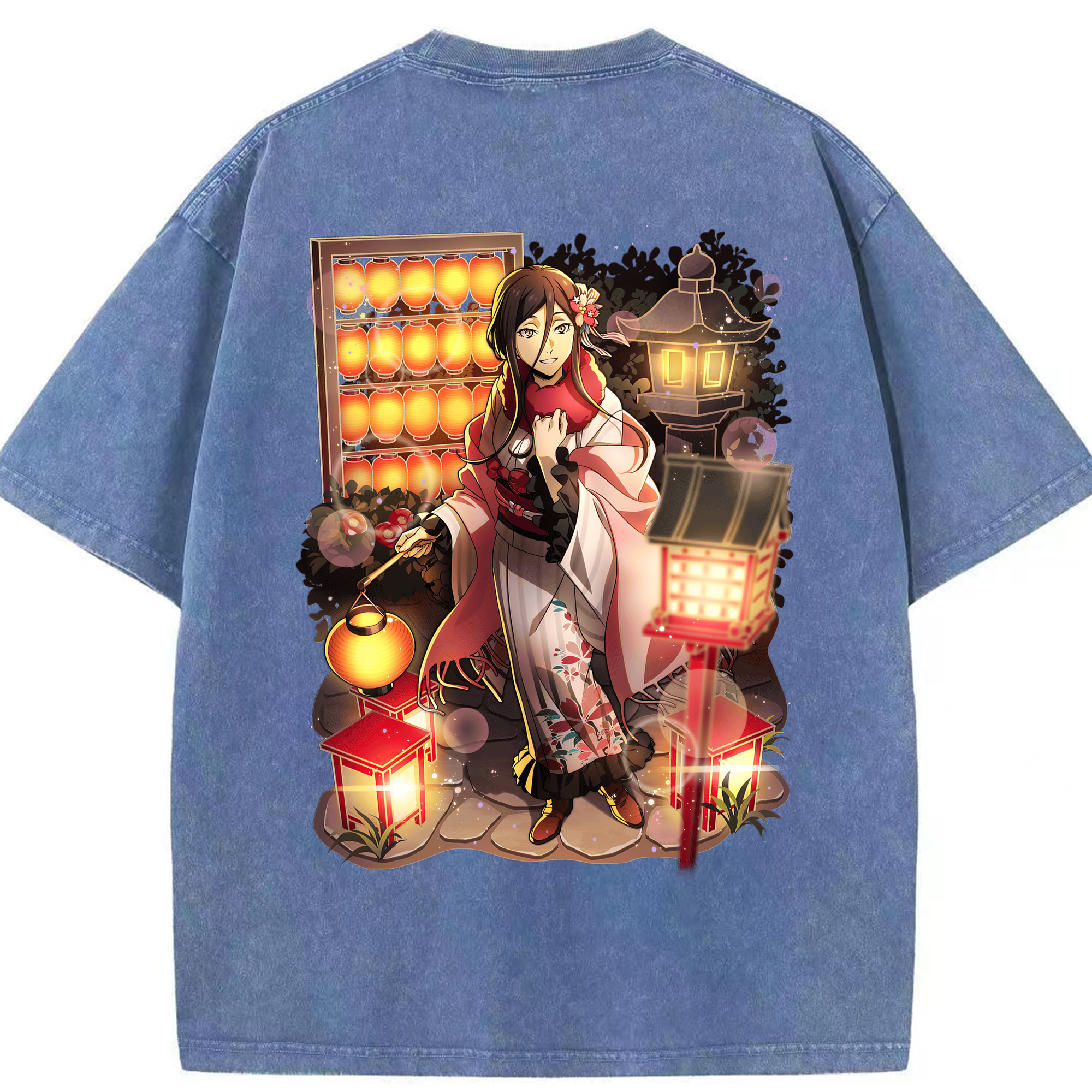 （画像用） 文豪ストレイドッグス Bungo Stray Dogs 綿100% ヴィンテージ風 半袖Tシャツ（背面プリント）