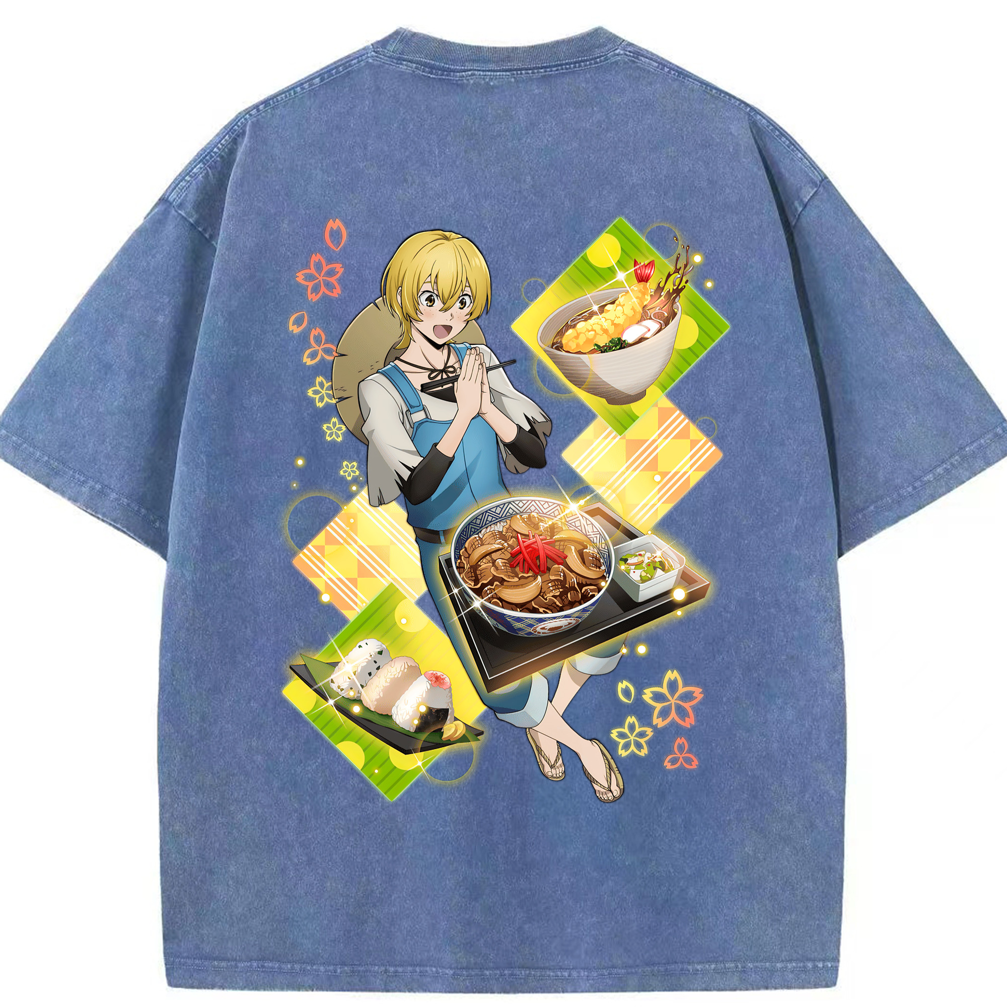 （画像用） 文豪ストレイドッグス Bungo Stray Dogs 綿100% ヴィンテージ風 半袖Tシャツ（背面プリント）