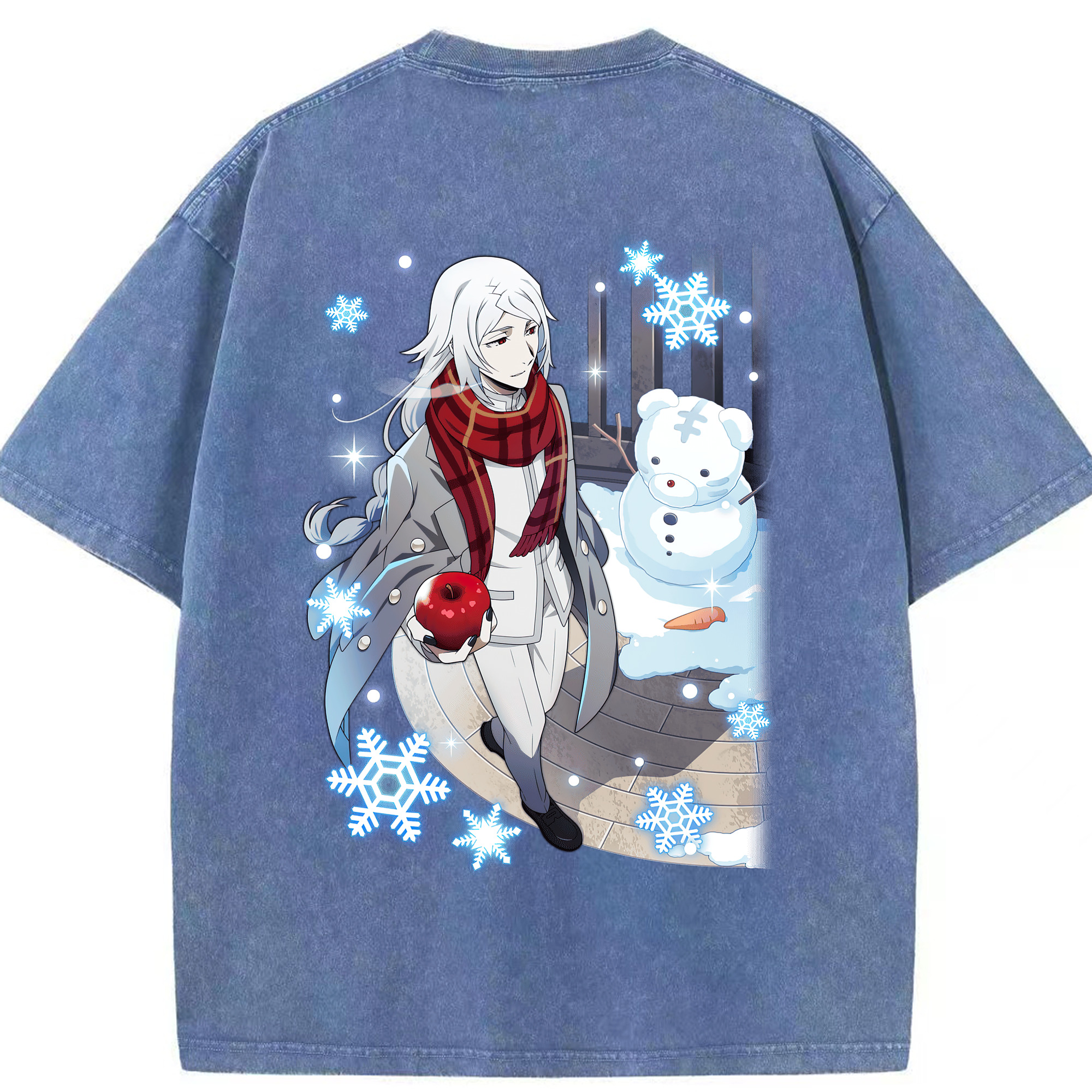 （画像用） 文豪ストレイドッグス Bungo Stray Dogs 綿100% ヴィンテージ風 半袖Tシャツ（背面プリント）