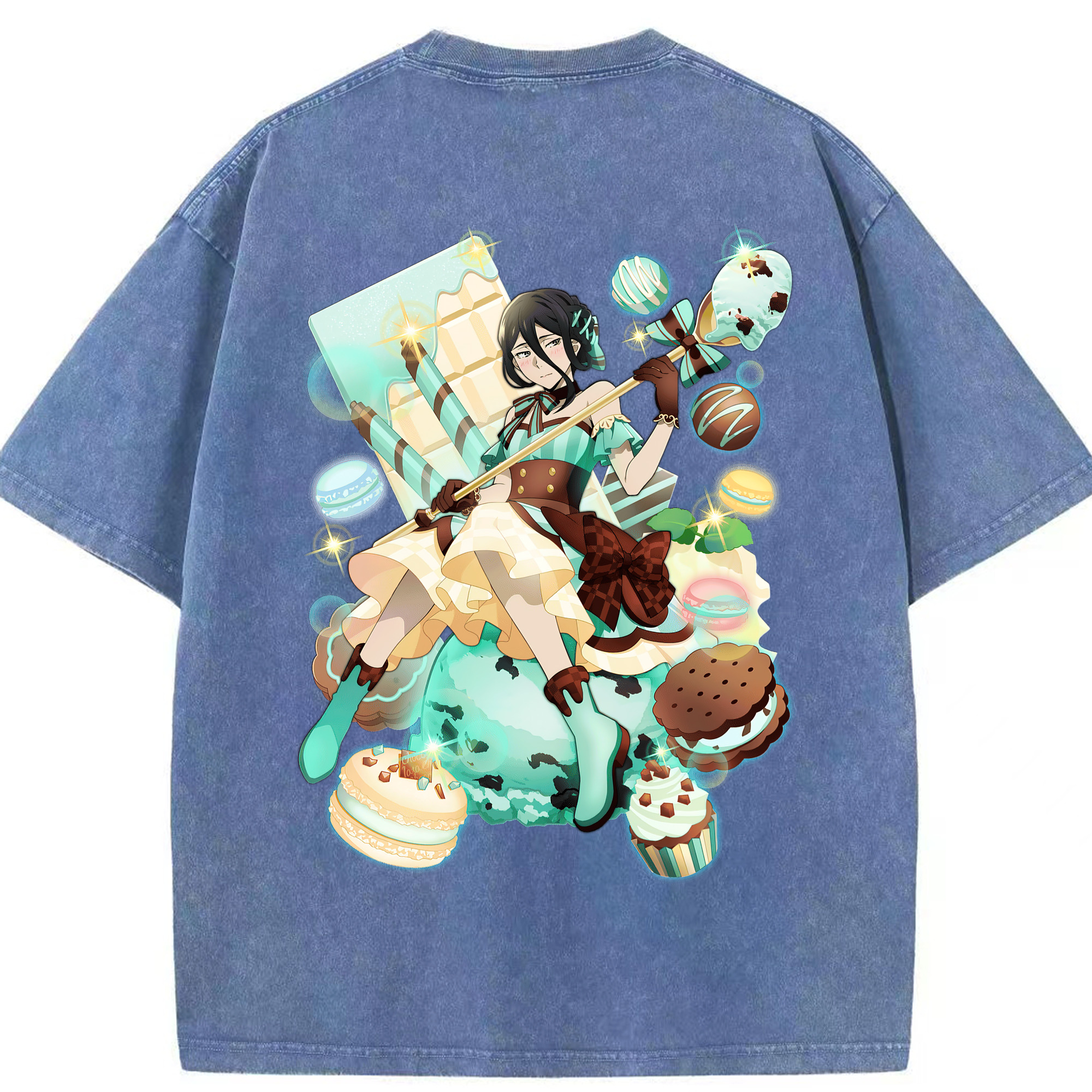 （画像用） 文豪ストレイドッグス Bungo Stray Dogs 綿100% ヴィンテージ風 半袖Tシャツ（背面プリント）