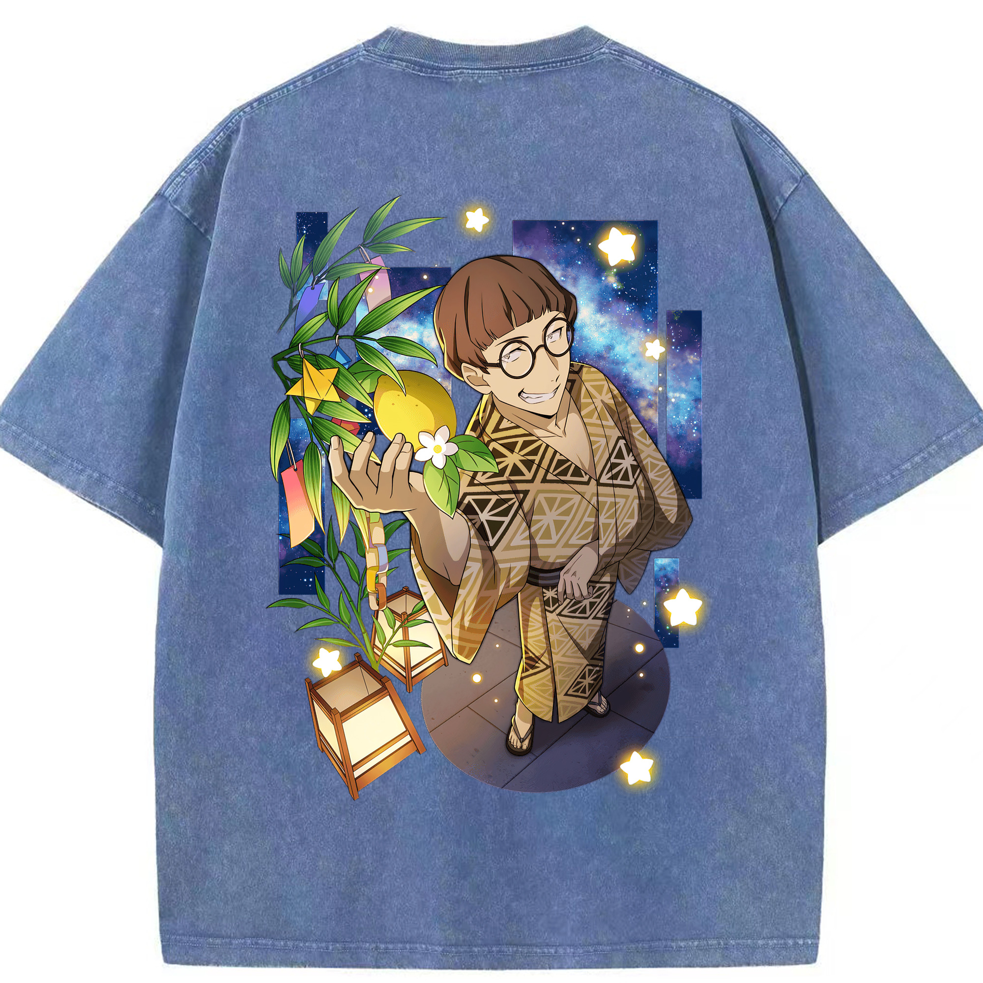（画像用） 文豪ストレイドッグス Bungo Stray Dogs 綿100% ヴィンテージ風 半袖Tシャツ（背面プリント）