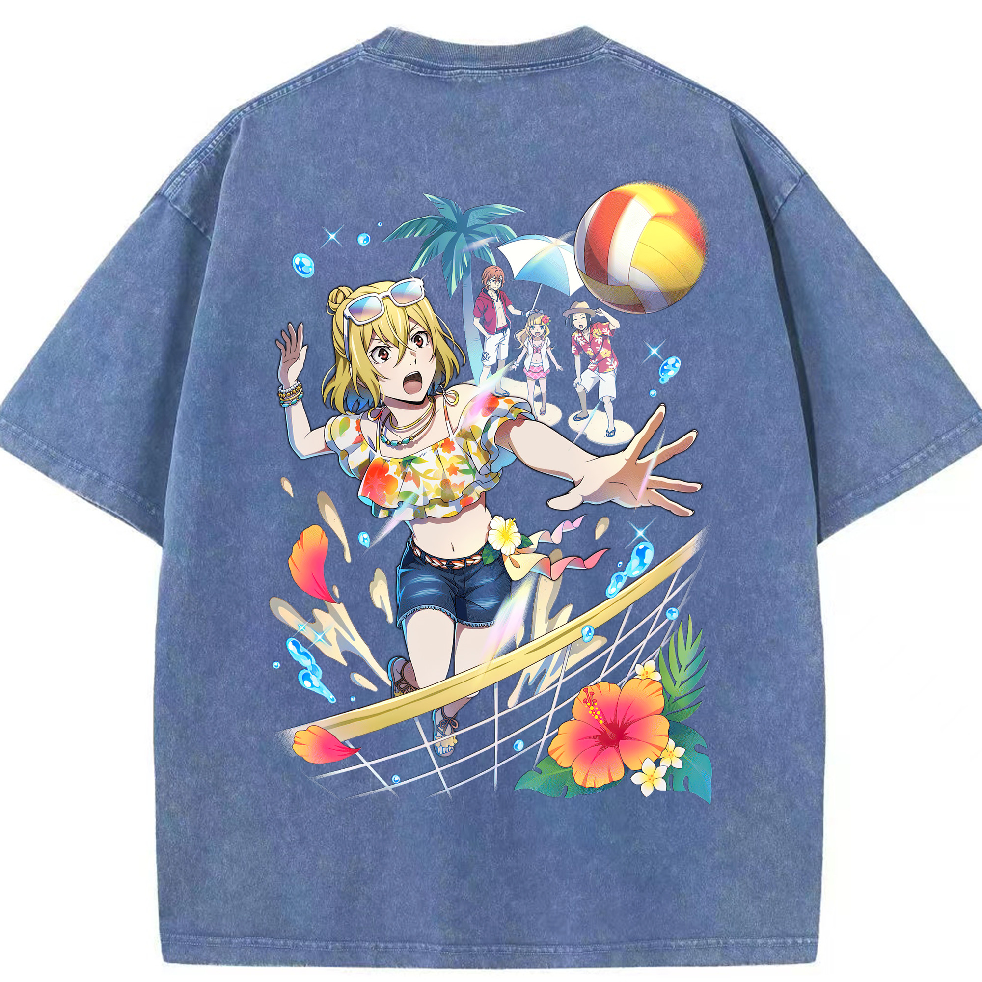 （画像用） 文豪ストレイドッグス Bungo Stray Dogs 綿100% ヴィンテージ風 半袖Tシャツ（背面プリント）
