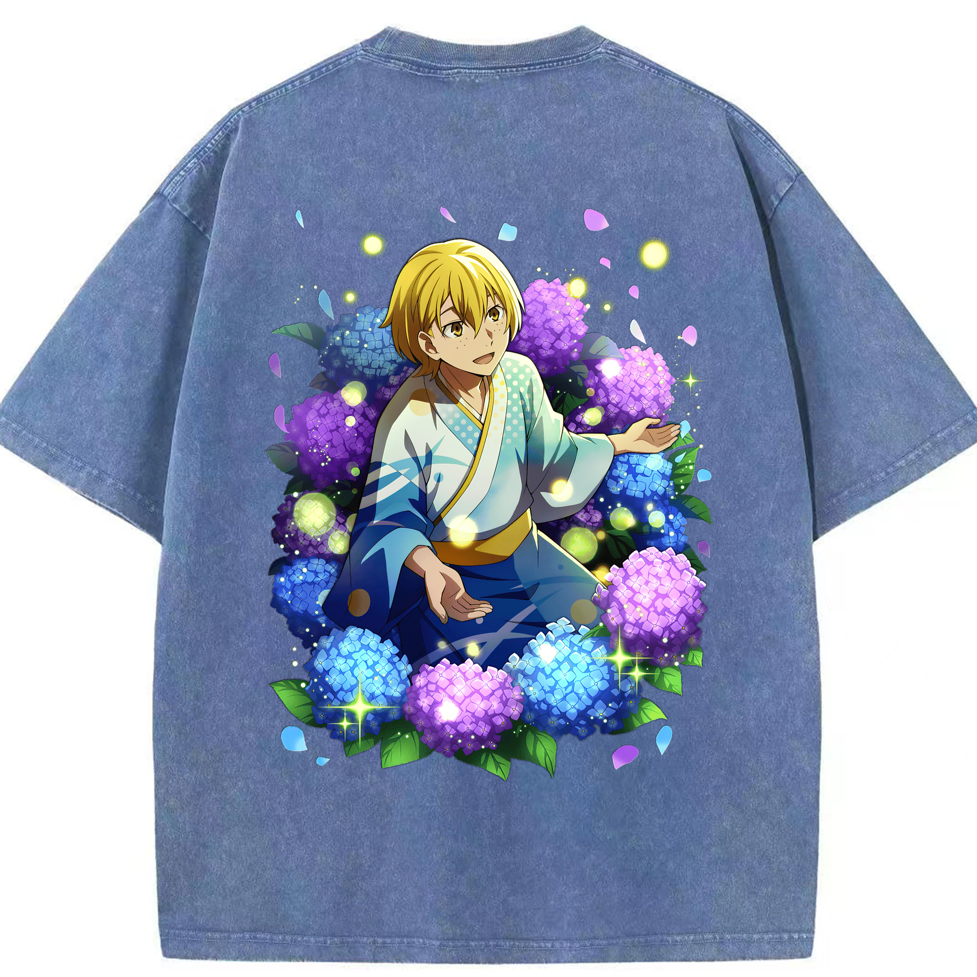 （画像用） 文豪ストレイドッグス Bungo Stray Dogs 綿100% ヴィンテージ風 半袖Tシャツ（背面プリント）