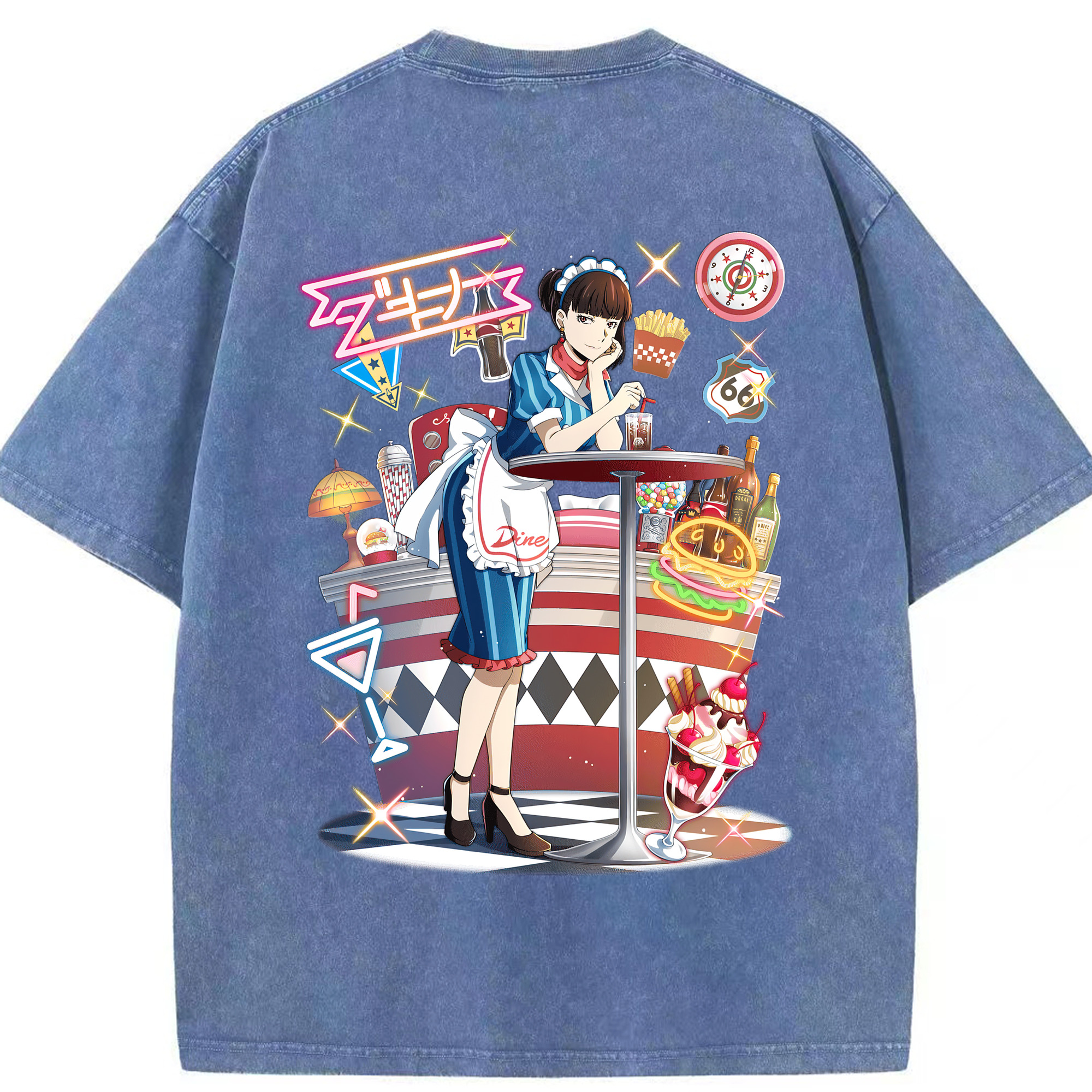 （画像用） 文豪ストレイドッグス Bungo Stray Dogs 綿100% ヴィンテージ風 半袖Tシャツ（背面プリント）
