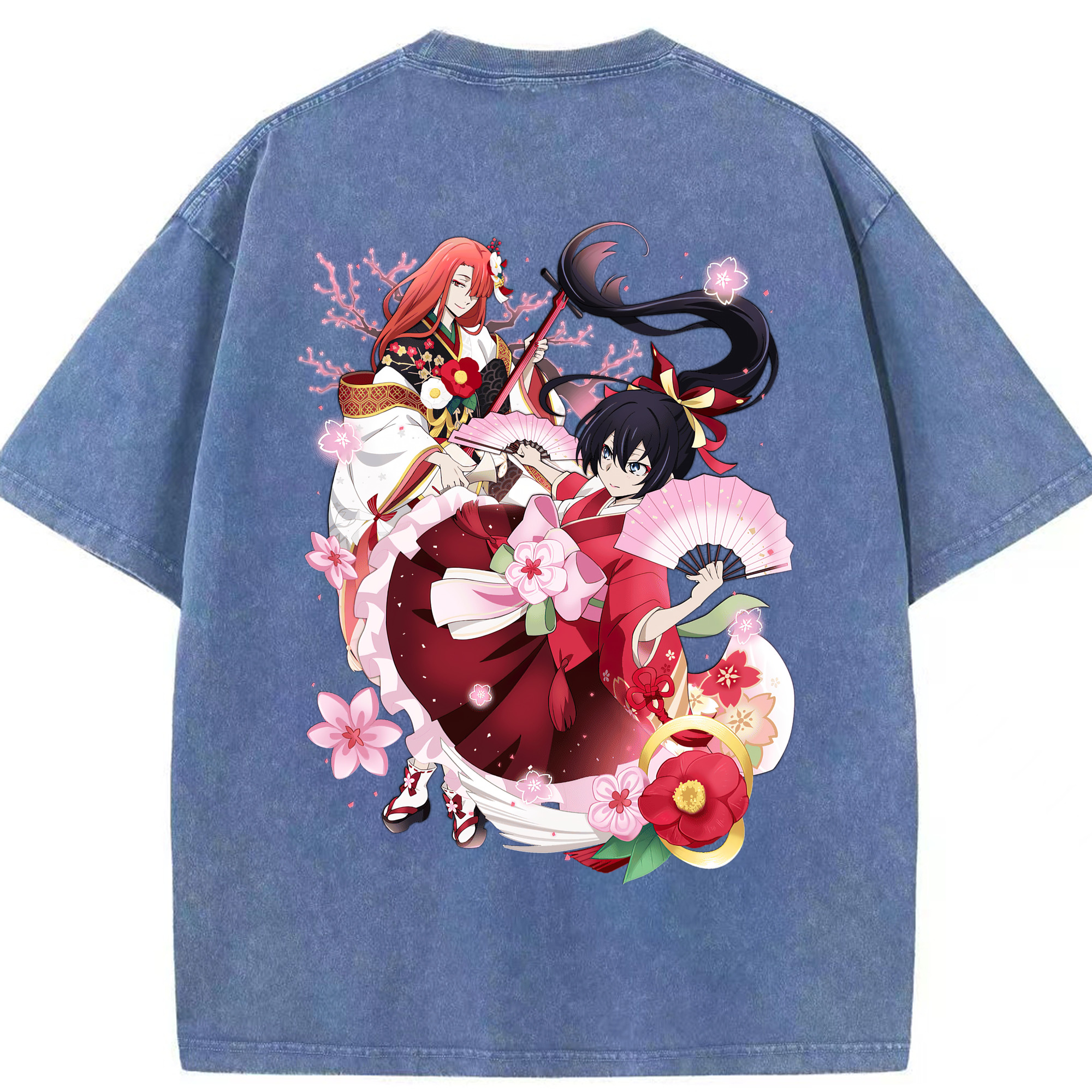 （画像用） 文豪ストレイドッグス Bungo Stray Dogs 綿100% ヴィンテージ風 半袖Tシャツ（背面プリント）