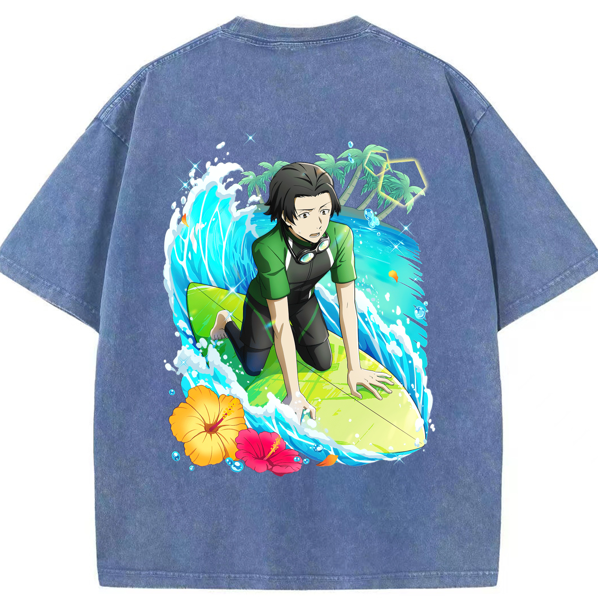 （画像用） 文豪ストレイドッグス Bungo Stray Dogs 綿100% ヴィンテージ風 半袖Tシャツ（背面プリント）