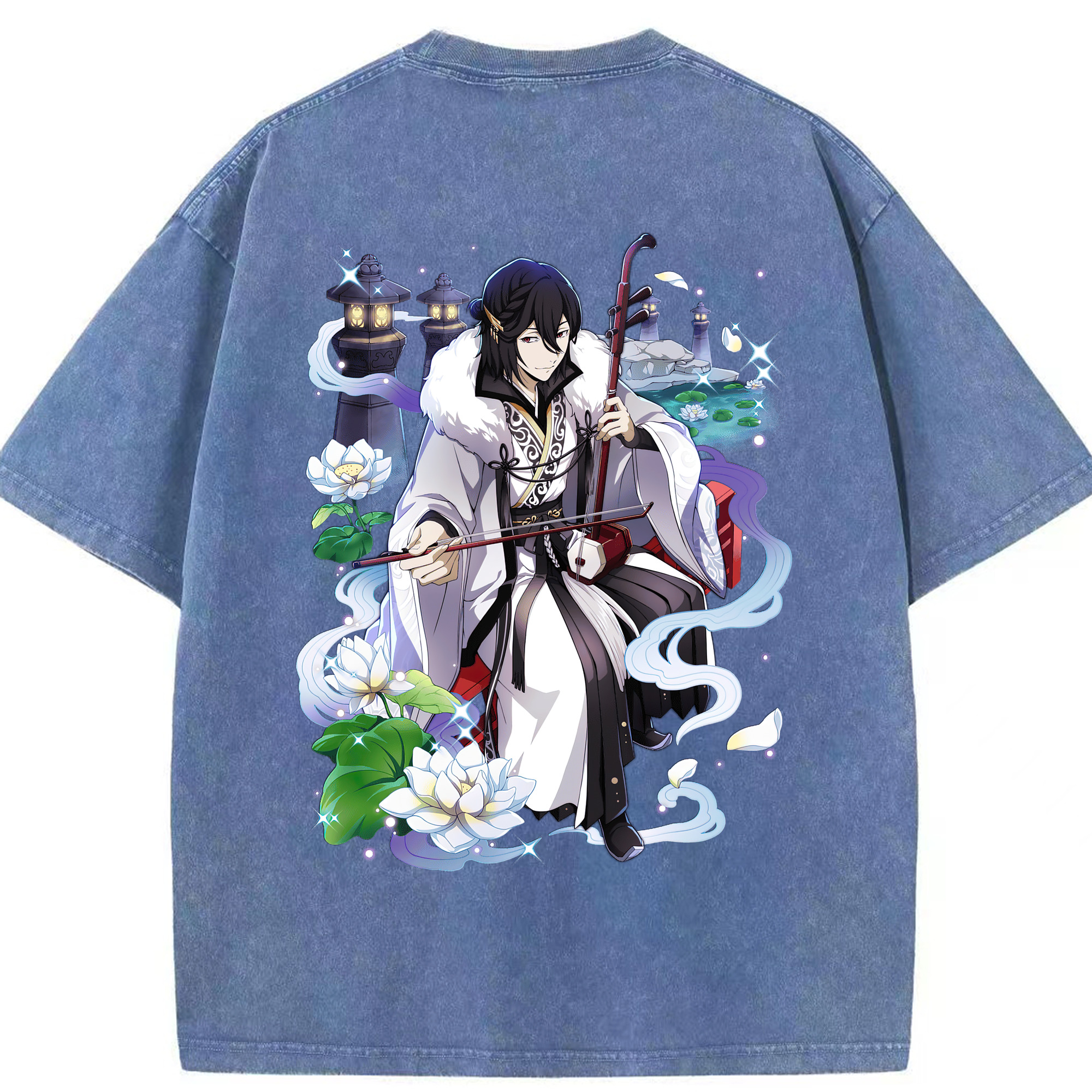 （画像用） 文豪ストレイドッグス Bungo Stray Dogs 綿100% ヴィンテージ風 半袖Tシャツ（背面プリント）