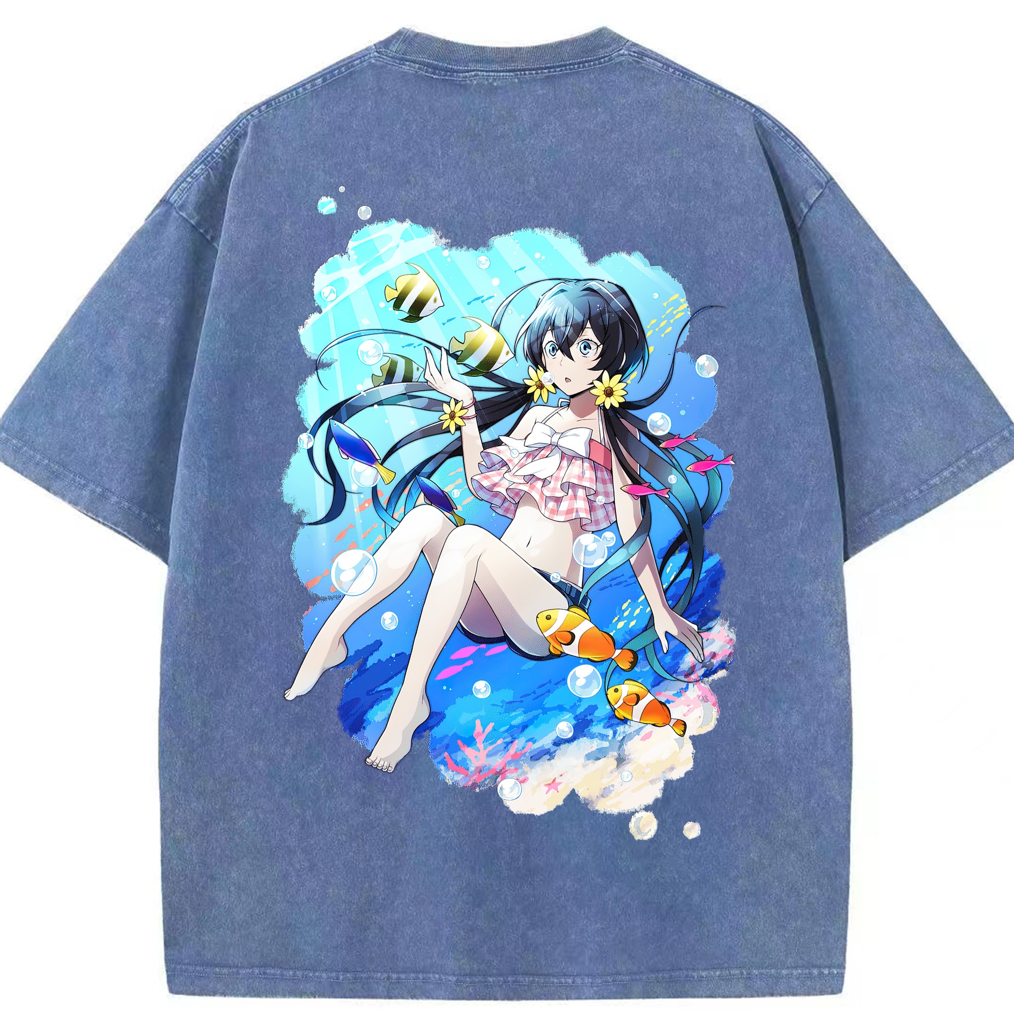 （画像用） 文豪ストレイドッグス Bungo Stray Dogs 綿100% ヴィンテージ風 半袖Tシャツ（背面プリント）