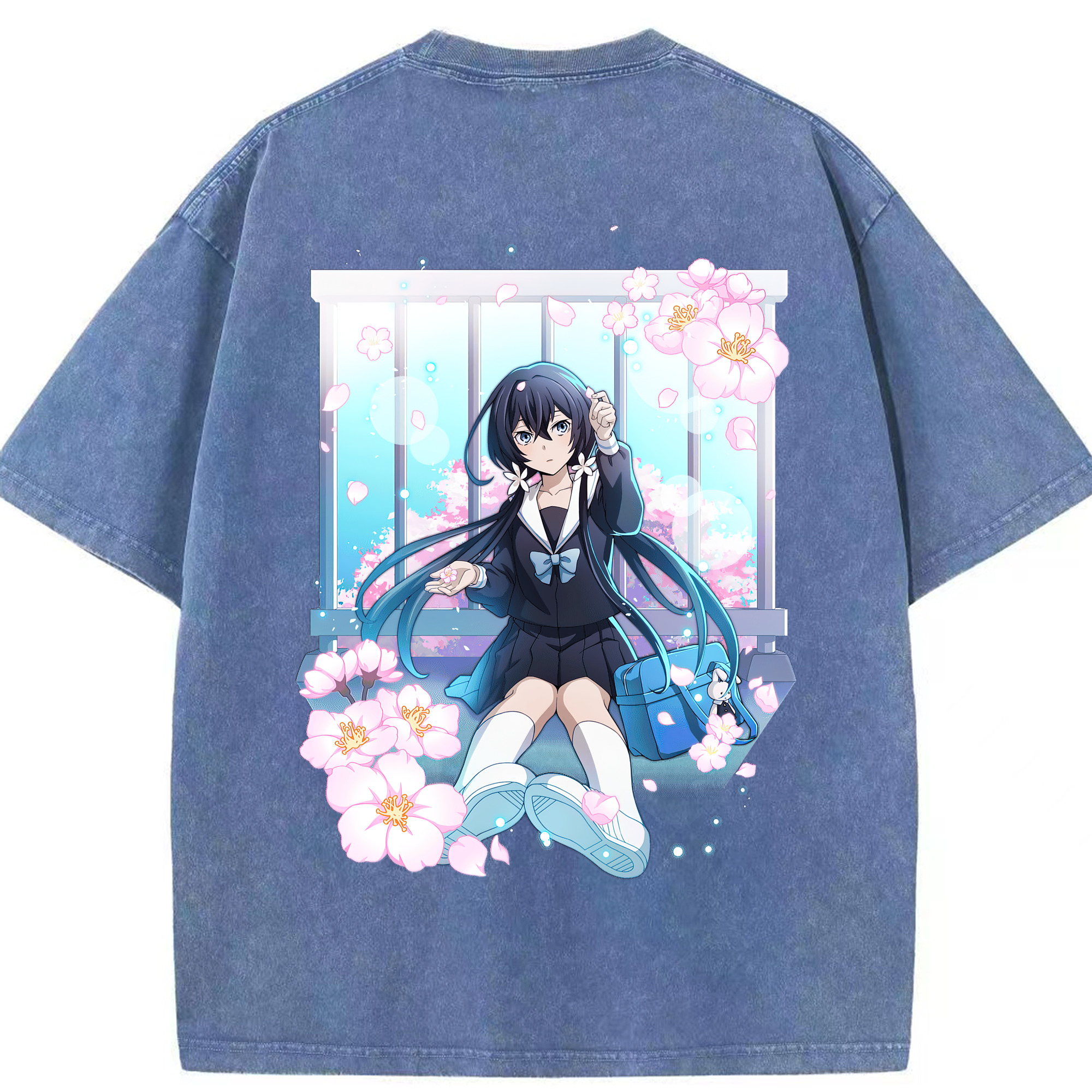 （画像用） 文豪ストレイドッグス Bungo Stray Dogs 綿100% ヴィンテージ風 半袖Tシャツ（背面プリント）