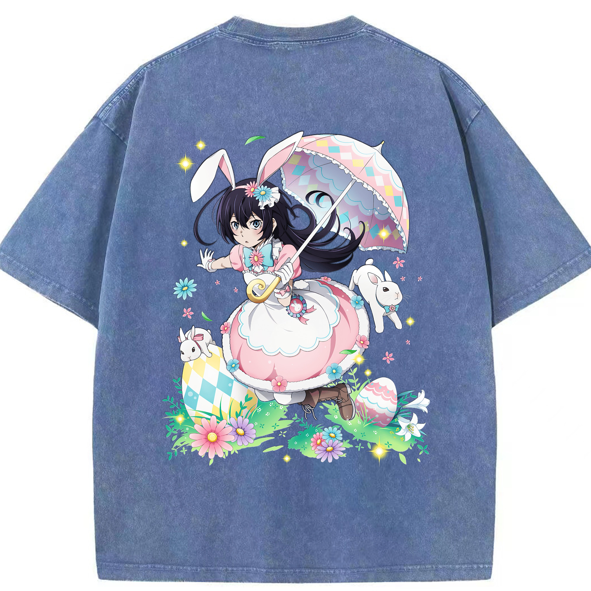 （画像用） 文豪ストレイドッグス Bungo Stray Dogs 綿100% ヴィンテージ風 半袖Tシャツ（背面プリント）