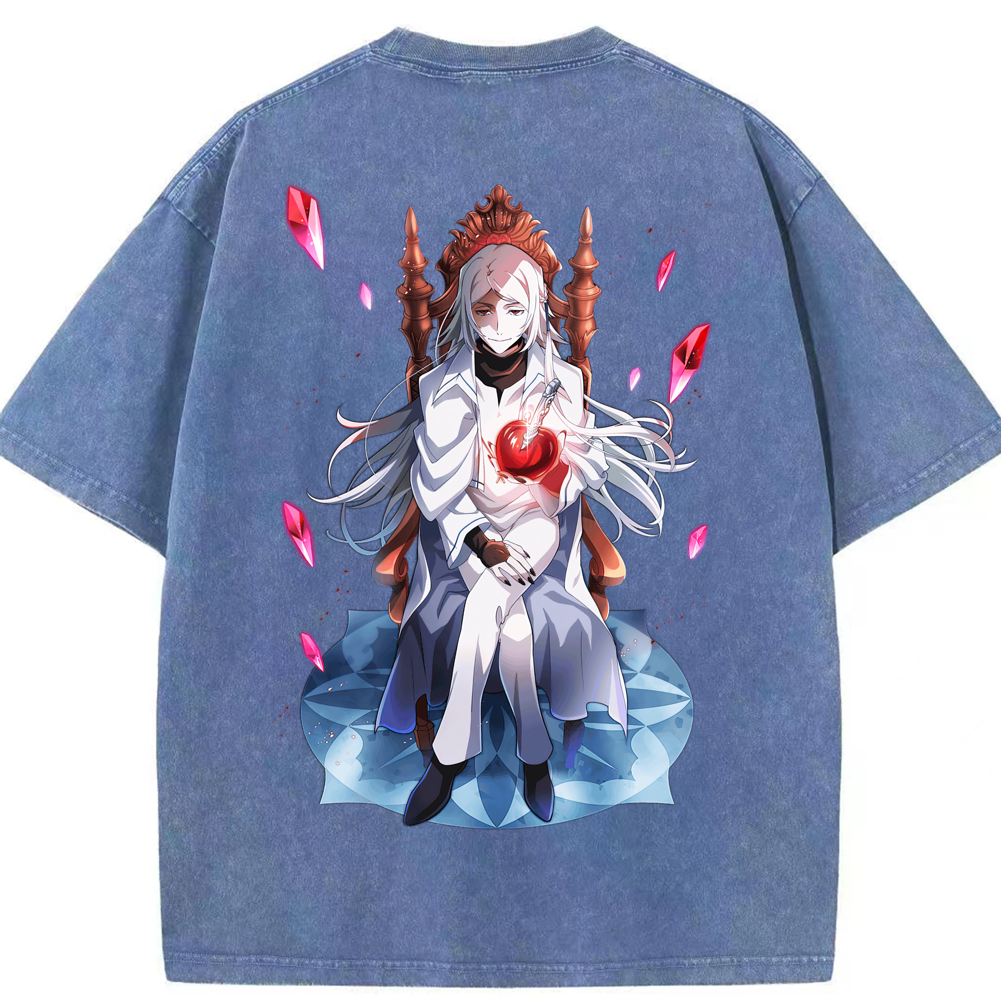 （画像用） 文豪ストレイドッグス Bungo Stray Dogs 綿100% ヴィンテージ風 半袖Tシャツ（背面プリント）