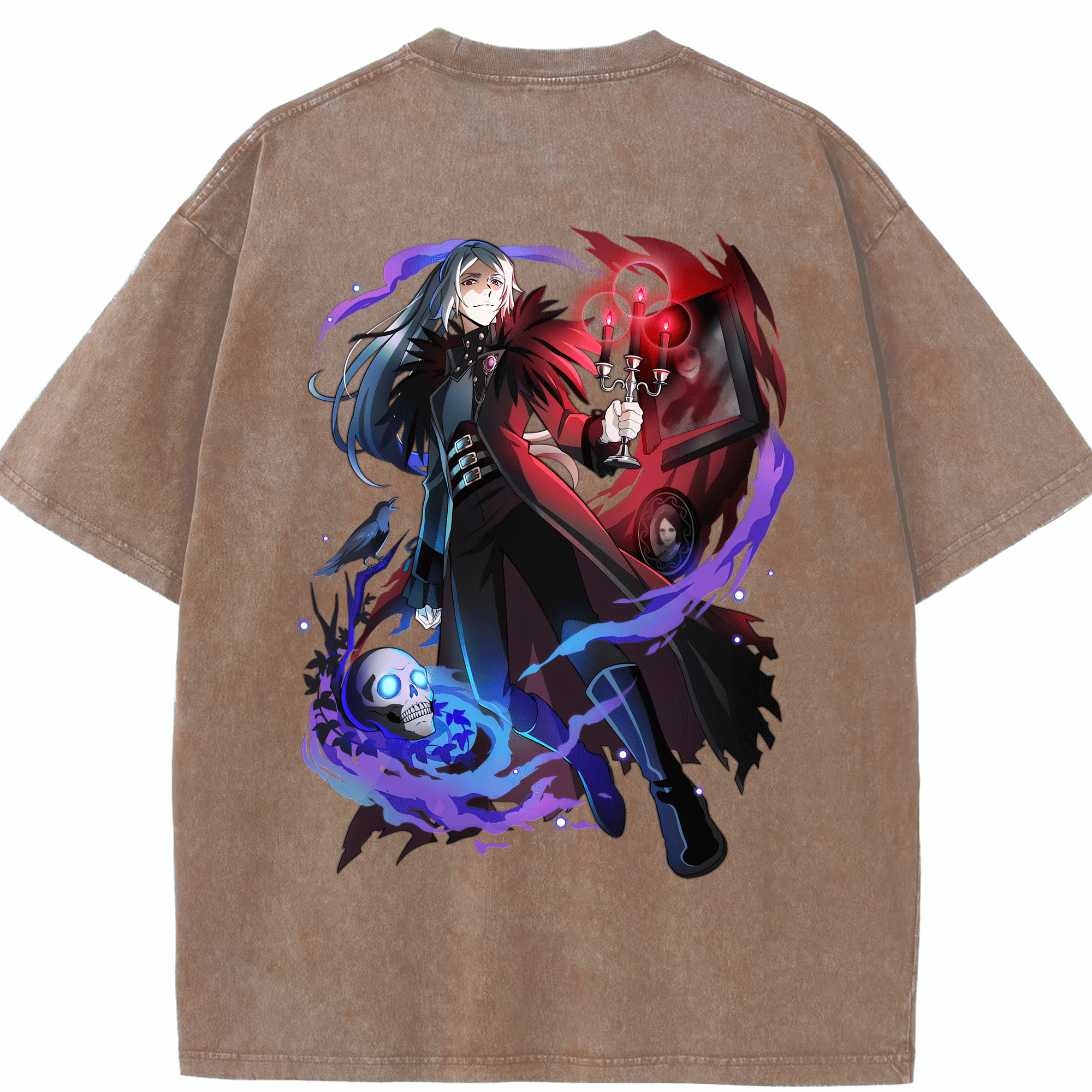 （画像用） 文豪ストレイドッグス Bungo Stray Dogs 綿100% ヴィンテージ風 半袖Tシャツ（背面プリント）