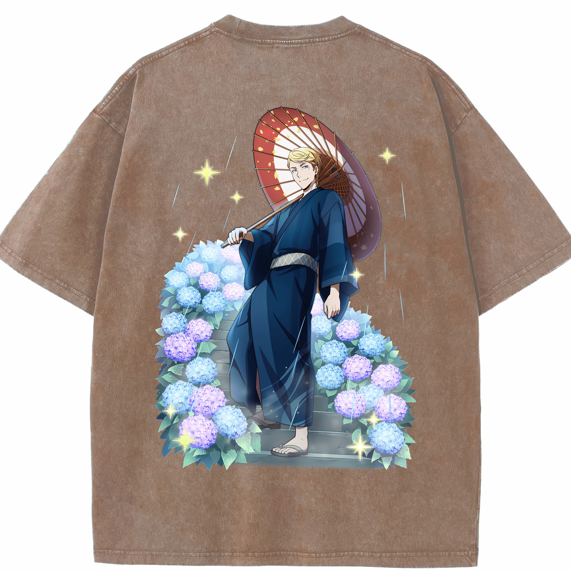 （画像用） 文豪ストレイドッグス Bungo Stray Dogs 綿100% ヴィンテージ風 半袖Tシャツ（背面プリント）
