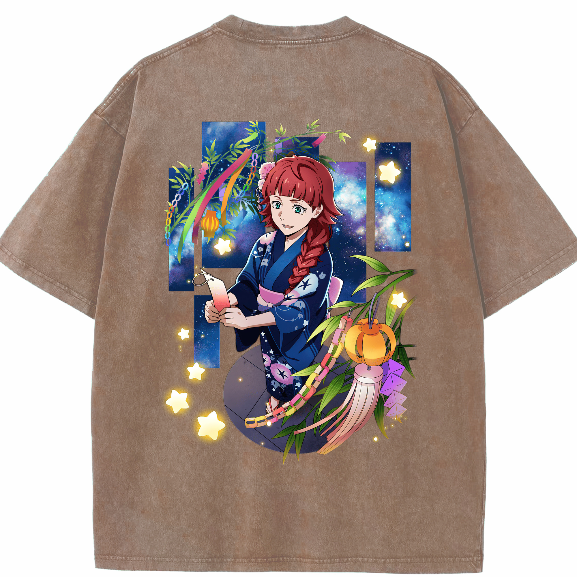（画像用） 文豪ストレイドッグス Bungo Stray Dogs 綿100% ヴィンテージ風 半袖Tシャツ（背面プリント）