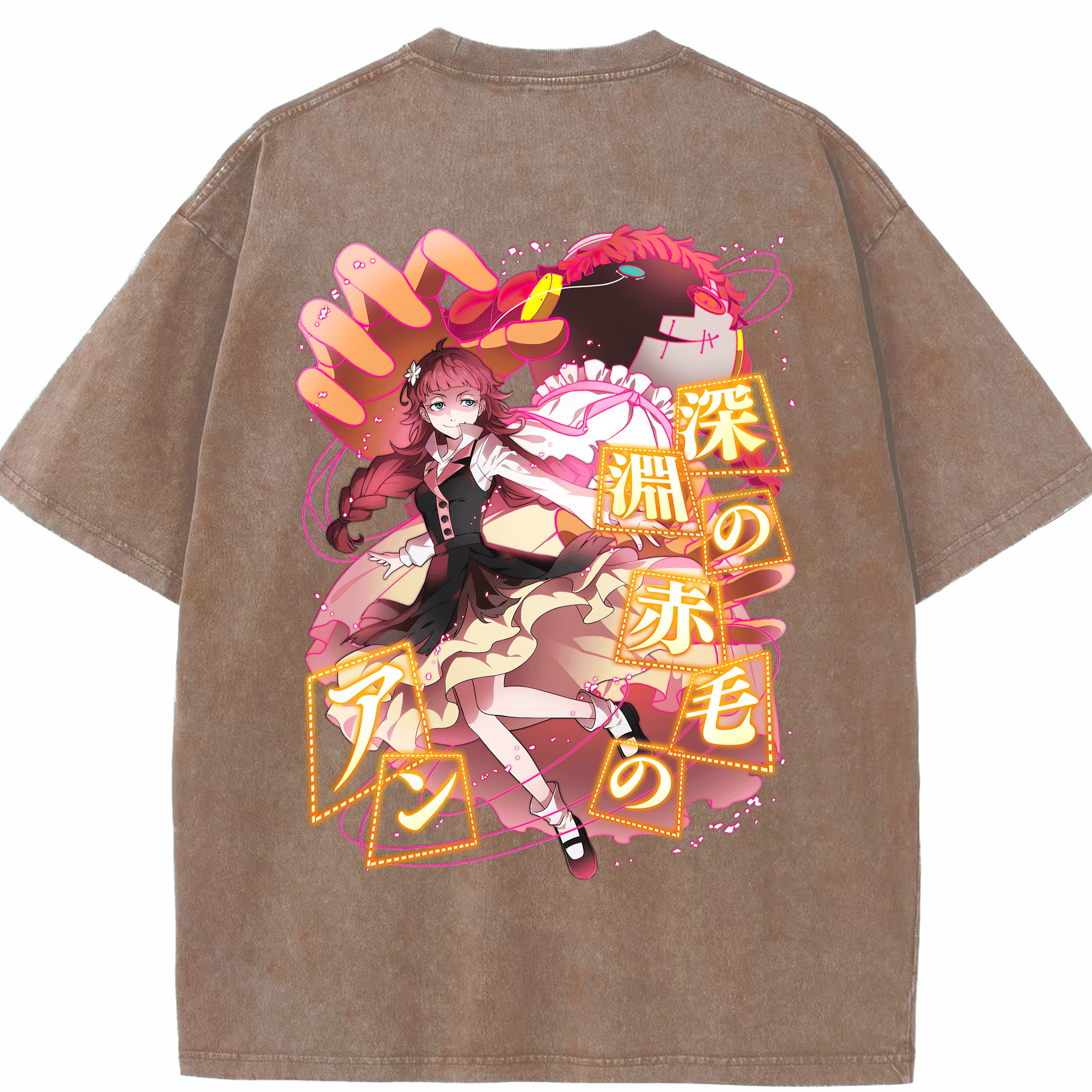 （画像用） 文豪ストレイドッグス Bungo Stray Dogs 綿100% ヴィンテージ風 半袖Tシャツ（背面プリント）
