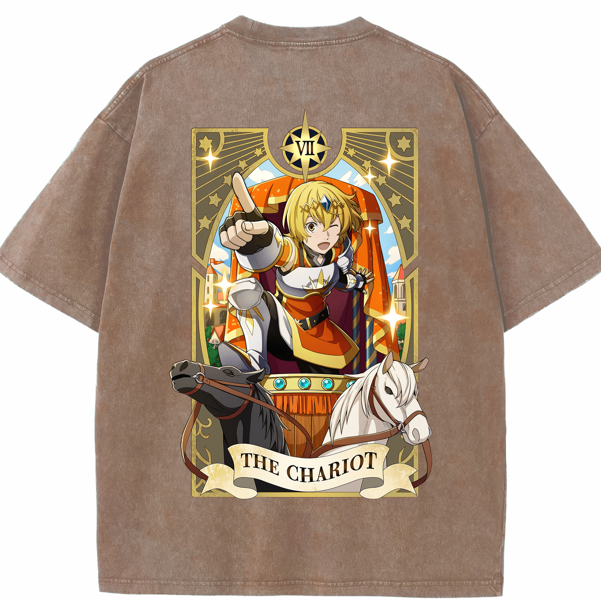 （画像用） 文豪ストレイドッグス Bungo Stray Dogs 綿100% ヴィンテージ風 半袖Tシャツ（背面プリント）