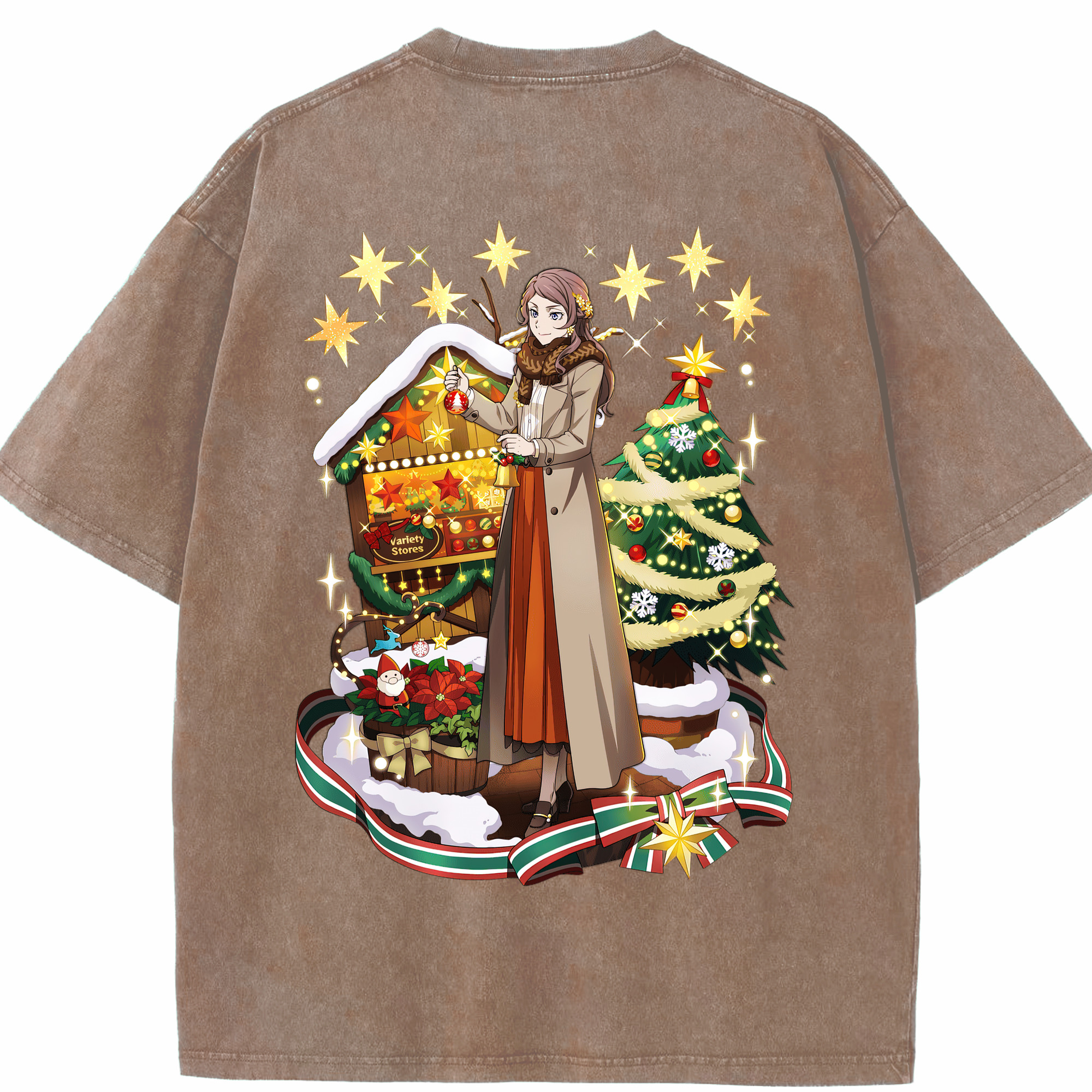 （画像用） 文豪ストレイドッグス Bungo Stray Dogs 綿100% ヴィンテージ風 半袖Tシャツ（背面プリント）