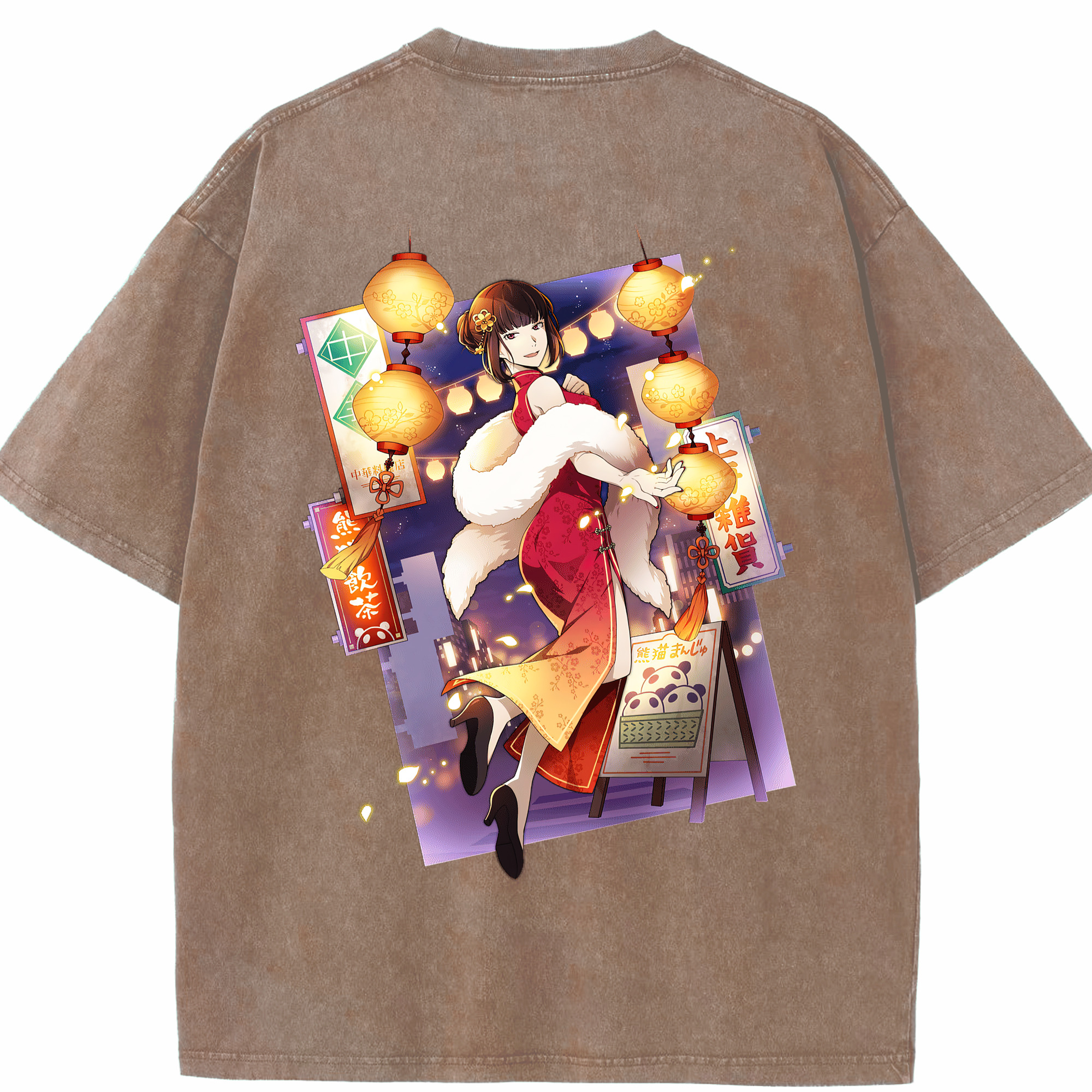 （画像用） 文豪ストレイドッグス Bungo Stray Dogs 綿100% ヴィンテージ風 半袖Tシャツ（背面プリント）
