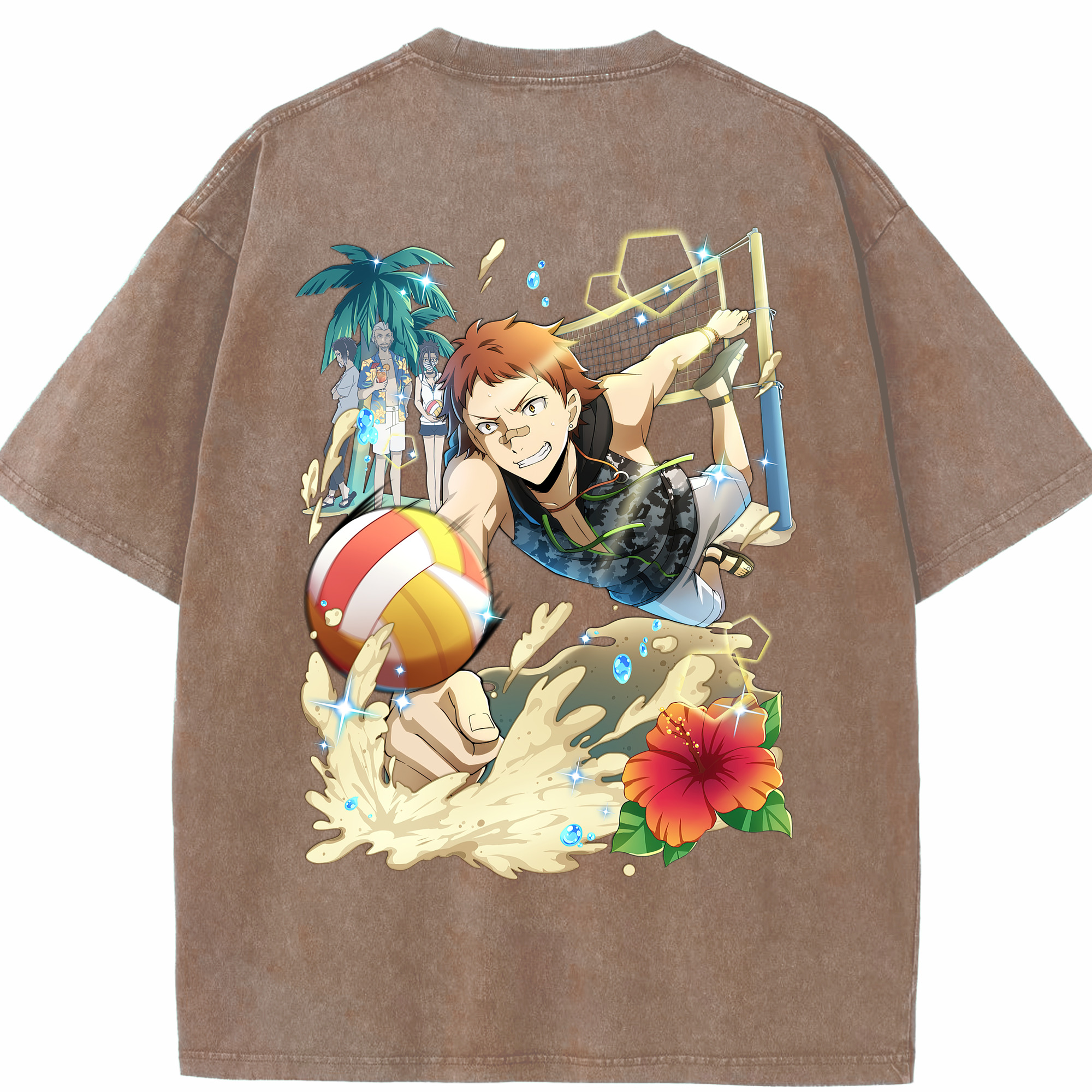 （画像用） 文豪ストレイドッグス Bungo Stray Dogs 綿100% ヴィンテージ風 半袖Tシャツ（背面プリント）