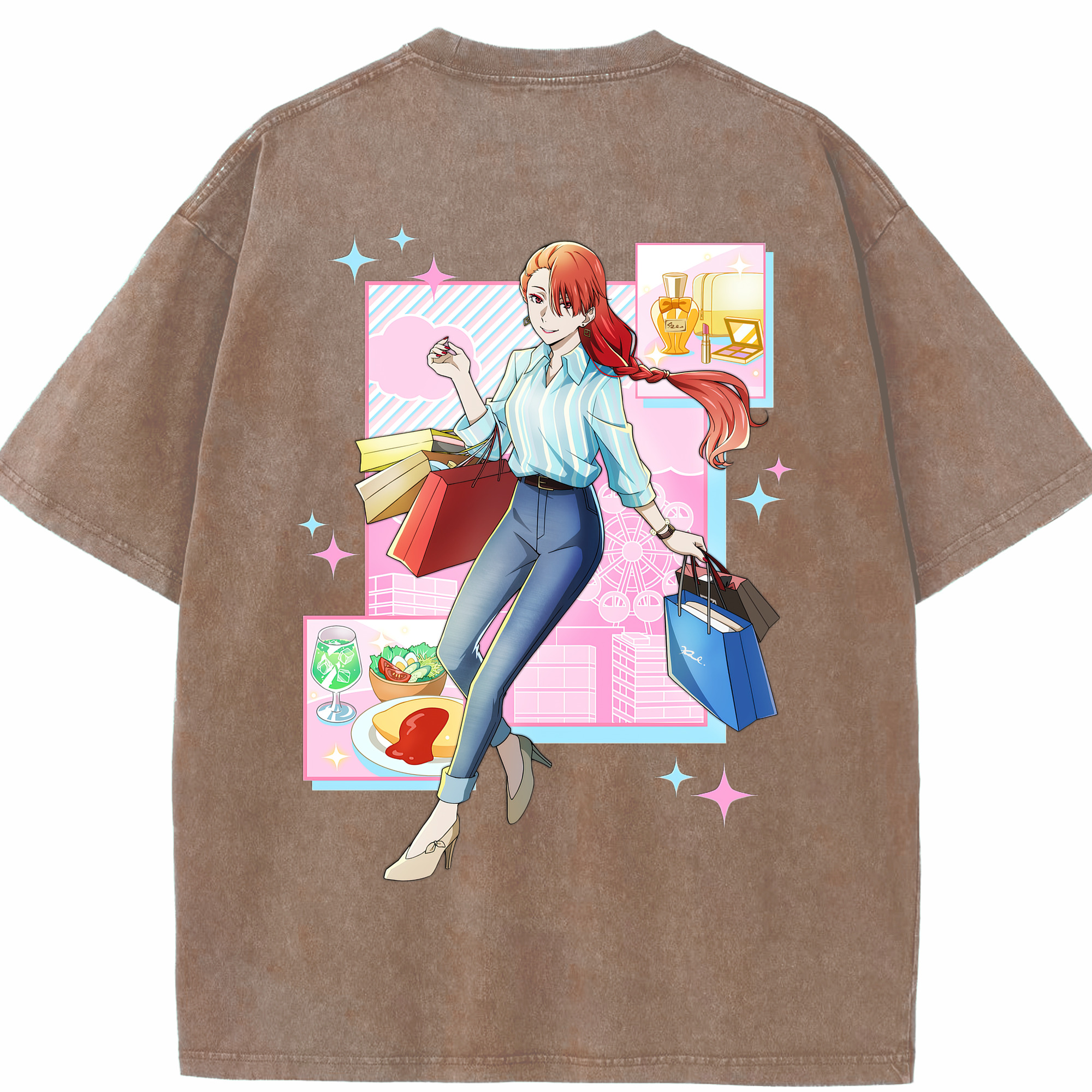 （画像用） 文豪ストレイドッグス Bungo Stray Dogs 綿100% ヴィンテージ風 半袖Tシャツ（背面プリント）