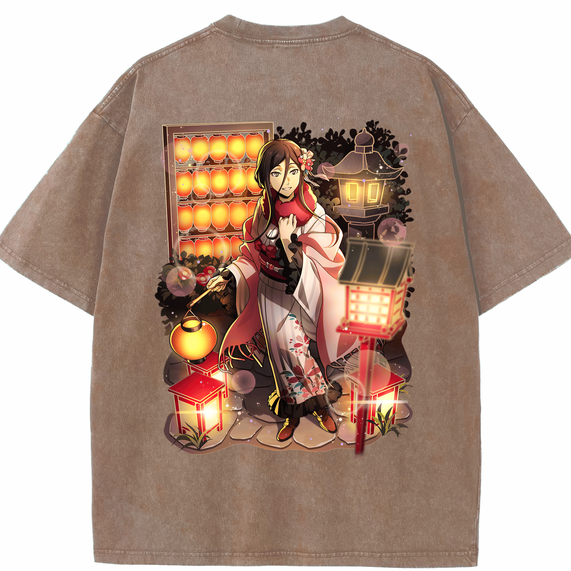 （画像用） 文豪ストレイドッグス Bungo Stray Dogs 綿100% ヴィンテージ風 半袖Tシャツ（背面プリント）