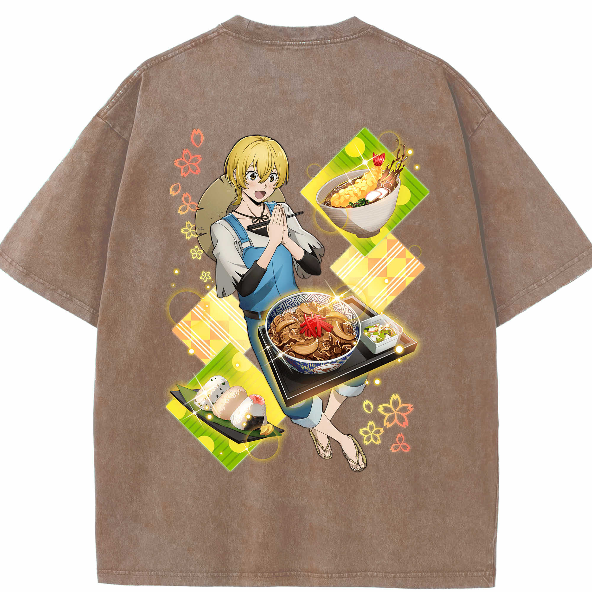 （画像用） 文豪ストレイドッグス Bungo Stray Dogs 綿100% ヴィンテージ風 半袖Tシャツ（背面プリント）