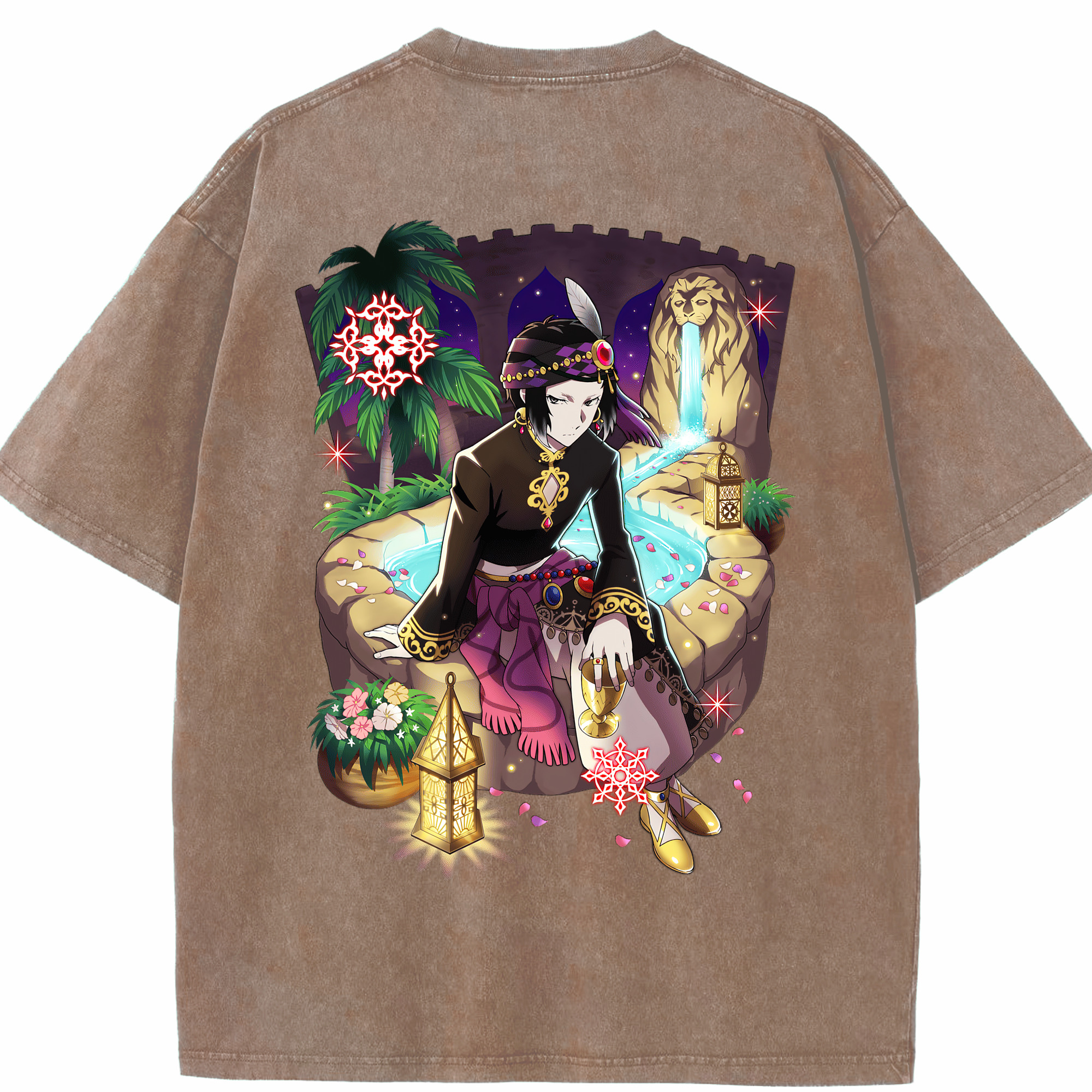 （画像用） 文豪ストレイドッグス Bungo Stray Dogs 綿100% ヴィンテージ風 半袖Tシャツ（背面プリント）