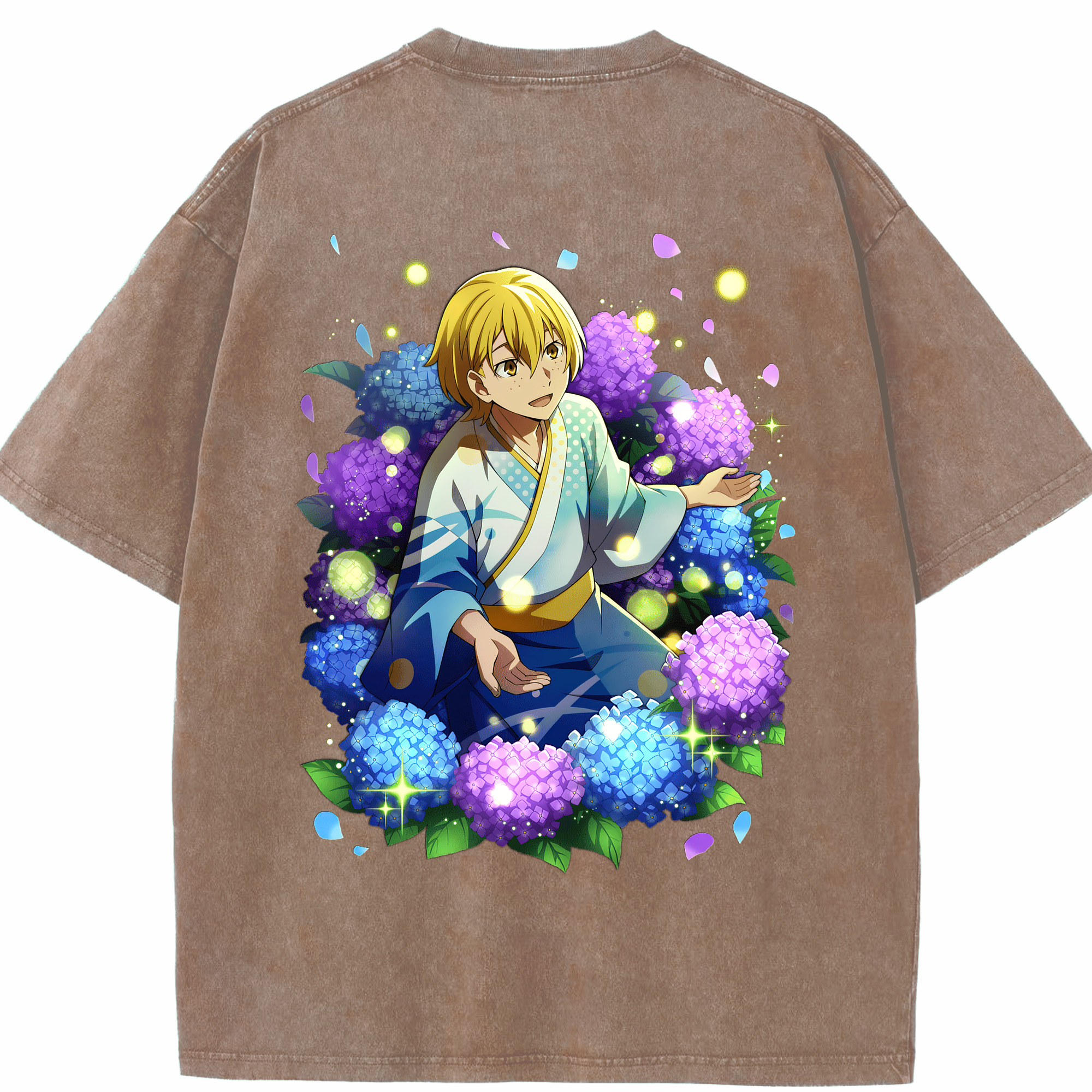 （画像用） 文豪ストレイドッグス Bungo Stray Dogs 綿100% ヴィンテージ風 半袖Tシャツ（背面プリント）