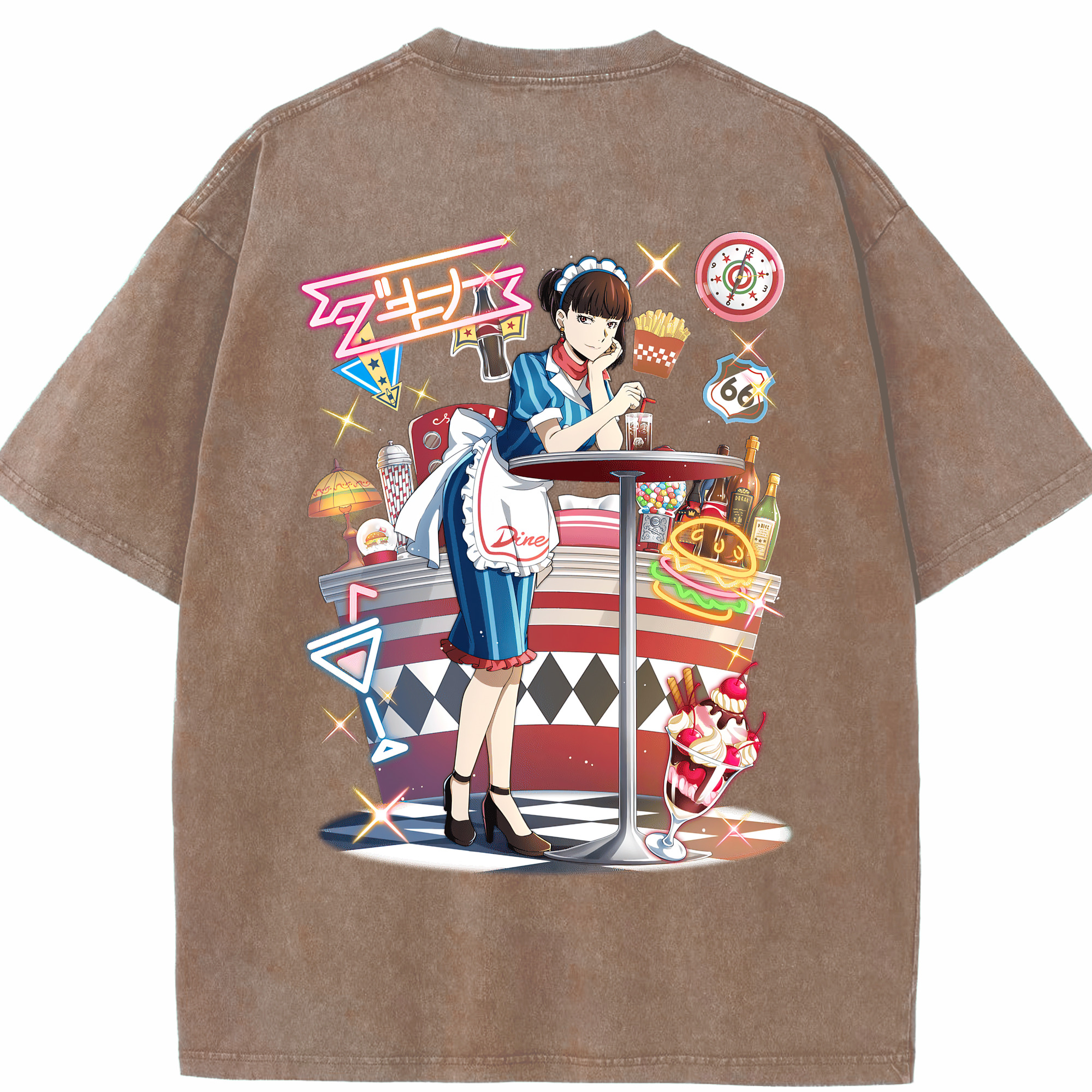 （画像用） 文豪ストレイドッグス Bungo Stray Dogs 綿100% ヴィンテージ風 半袖Tシャツ（背面プリント）