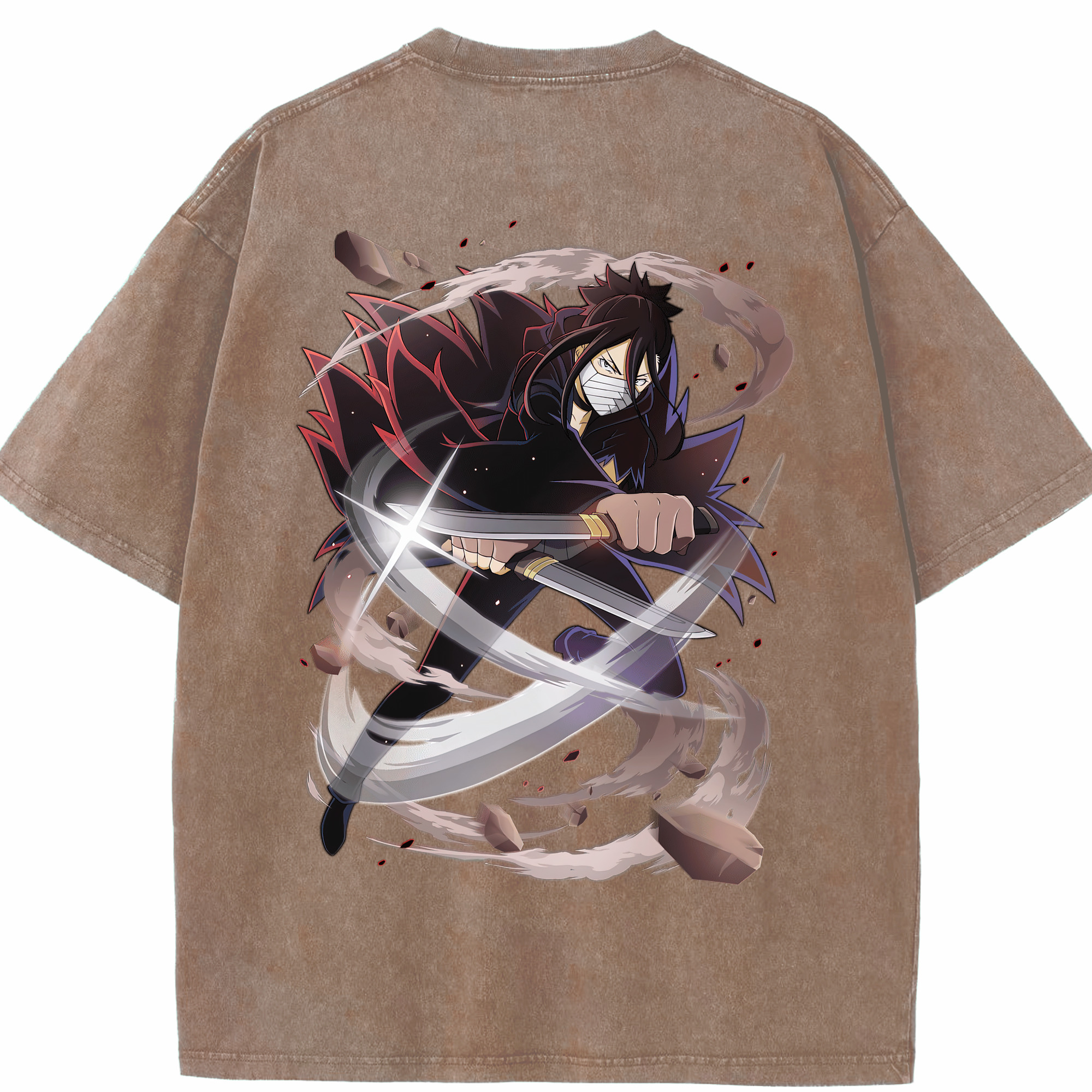 （画像用） 文豪ストレイドッグス Bungo Stray Dogs 綿100% ヴィンテージ風 半袖Tシャツ（背面プリント）