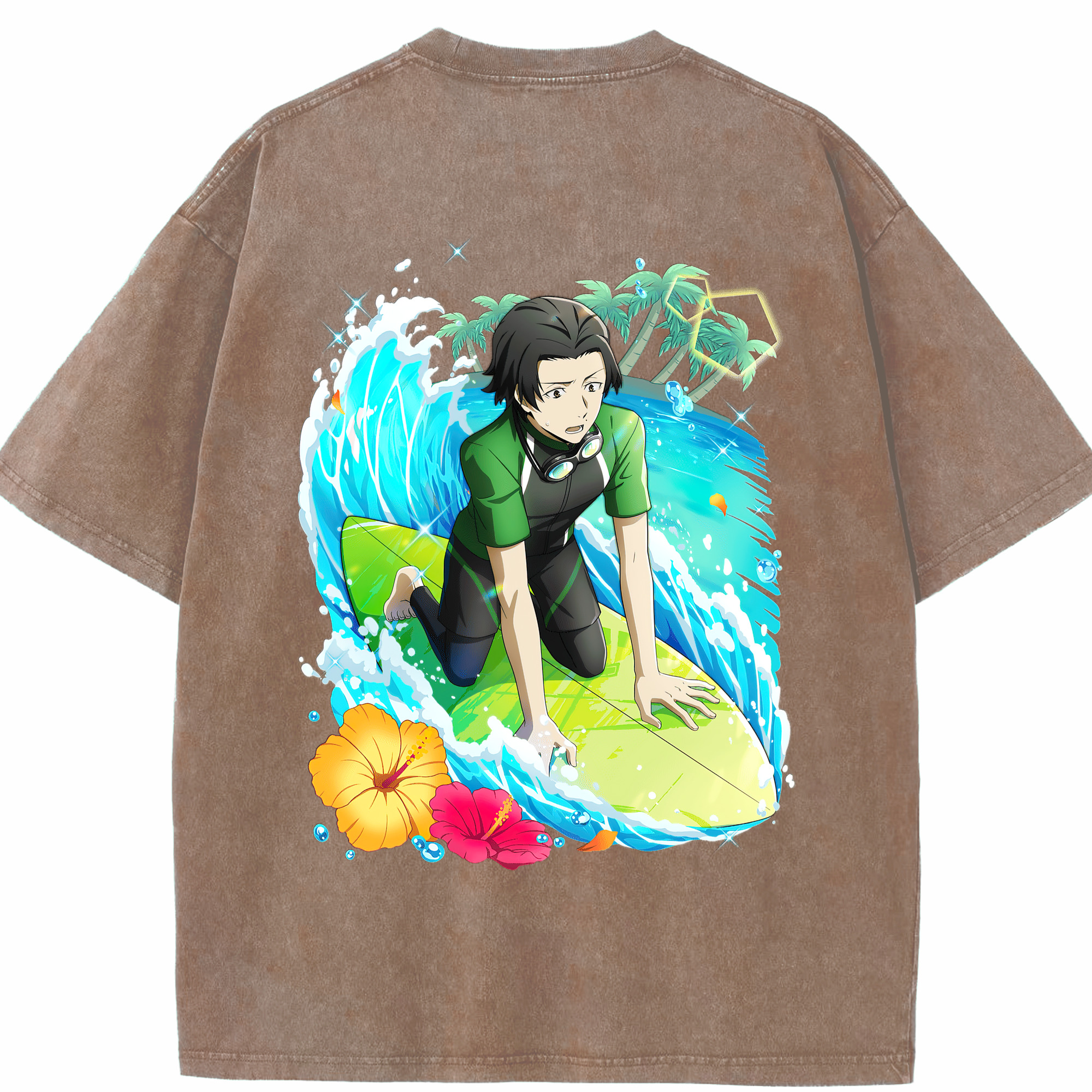 （画像用） 文豪ストレイドッグス Bungo Stray Dogs 綿100% ヴィンテージ風 半袖Tシャツ（背面プリント）
