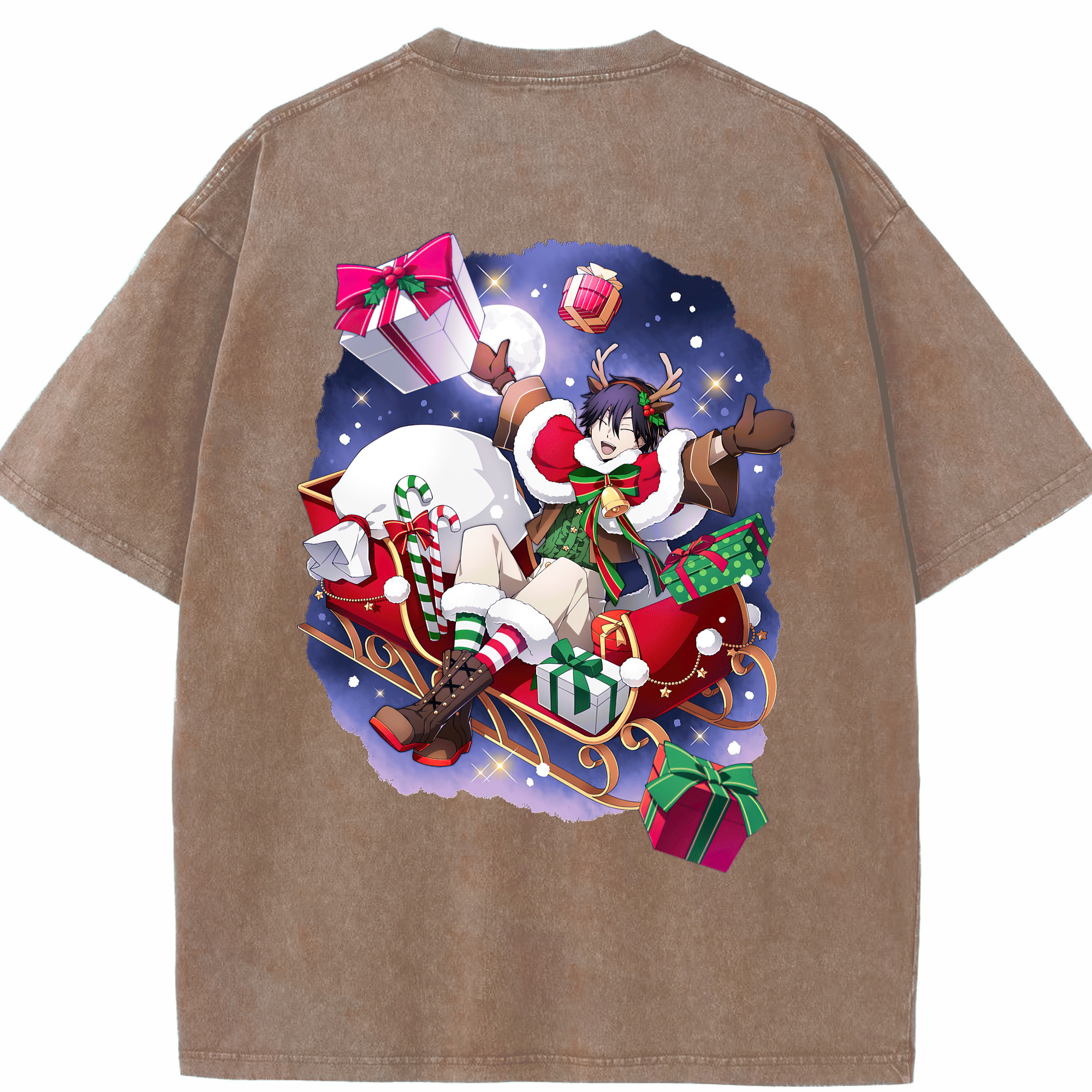 （画像用） 文豪ストレイドッグス Bungo Stray Dogs 綿100% ヴィンテージ風 半袖Tシャツ（背面プリント）