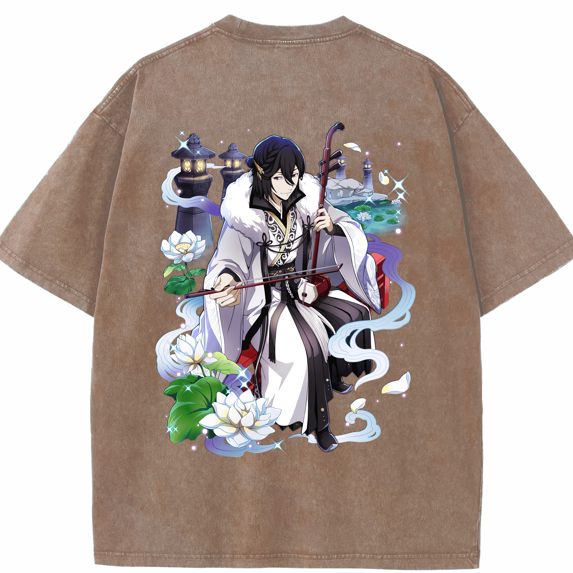 （画像用） 文豪ストレイドッグス Bungo Stray Dogs 綿100% ヴィンテージ風 半袖Tシャツ（背面プリント）