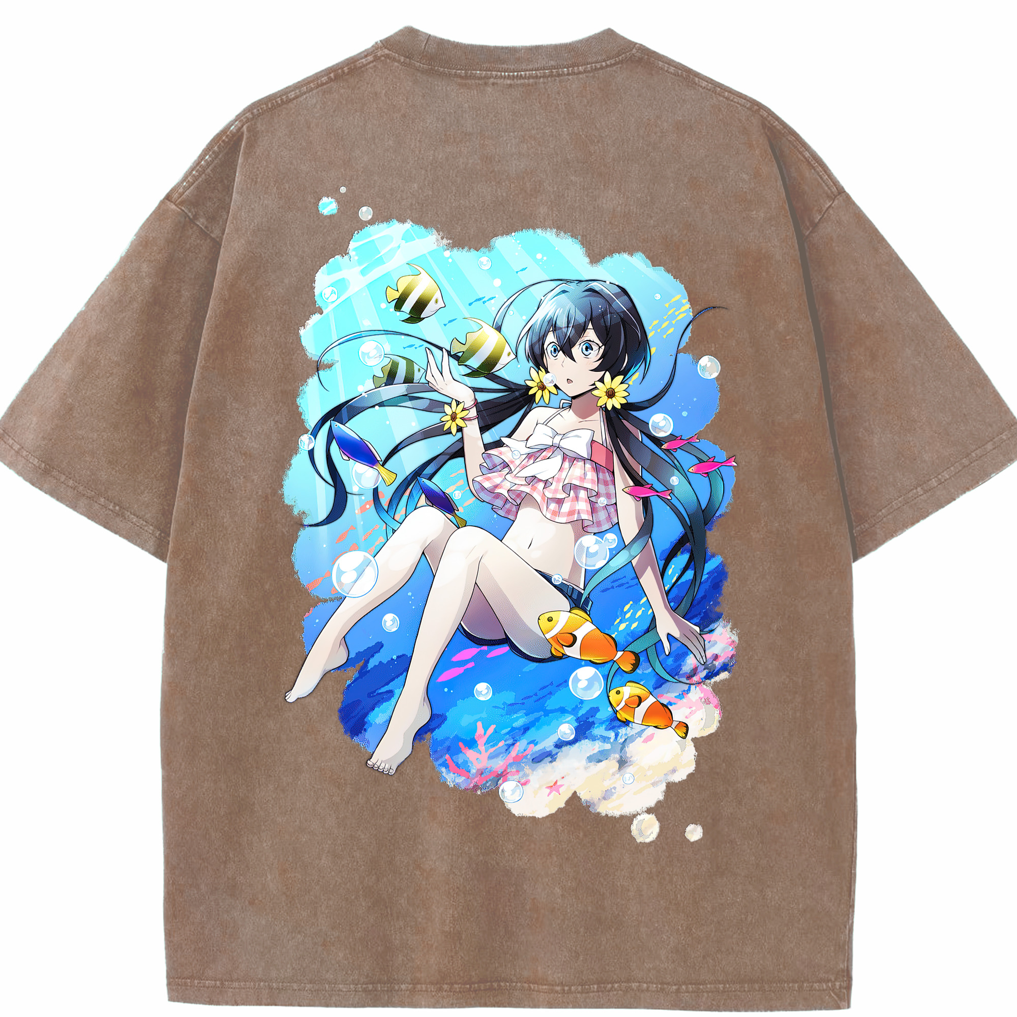 （画像用） 文豪ストレイドッグス Bungo Stray Dogs 綿100% ヴィンテージ風 半袖Tシャツ（背面プリント）