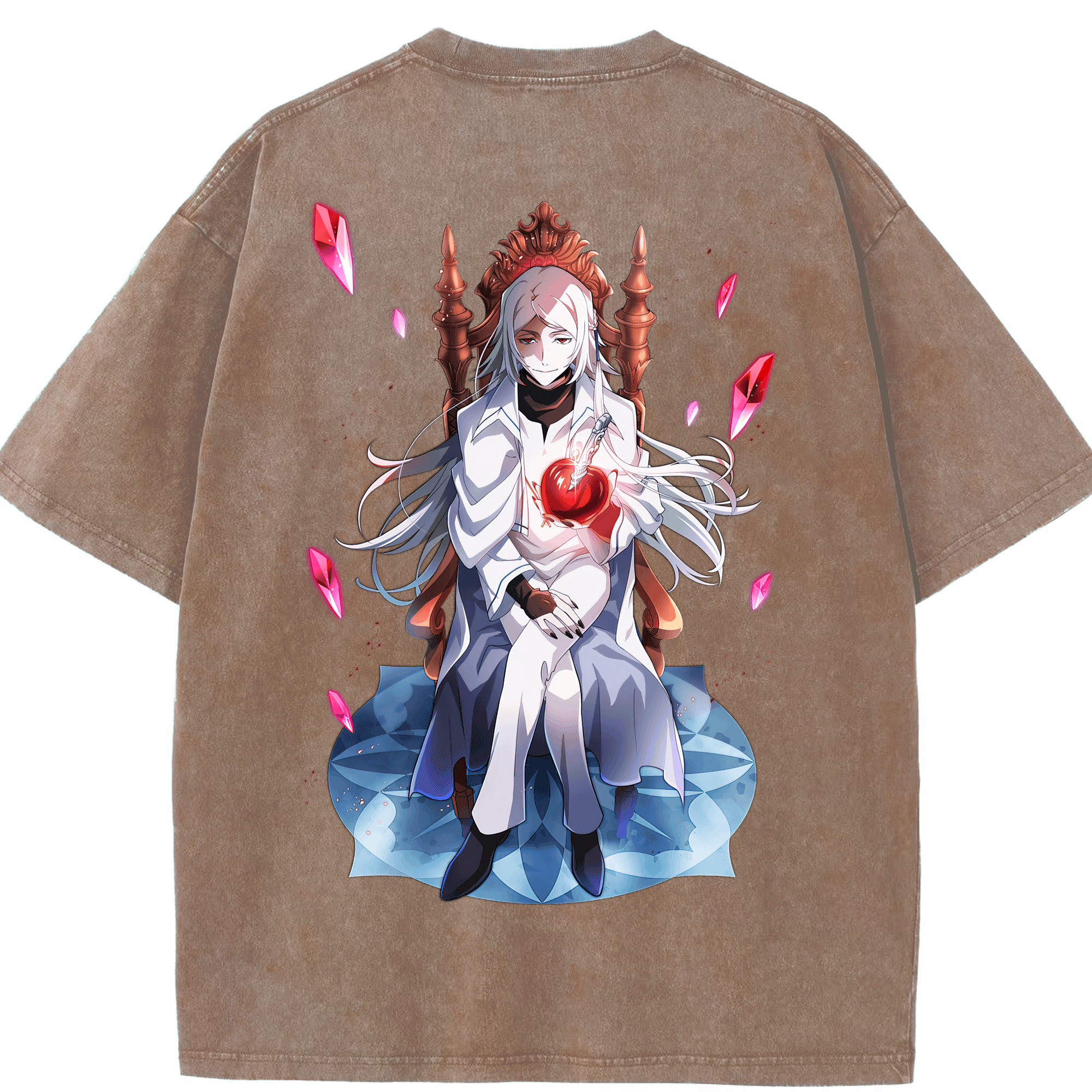 （画像用） 文豪ストレイドッグス Bungo Stray Dogs 綿100% ヴィンテージ風 半袖Tシャツ（背面プリント）