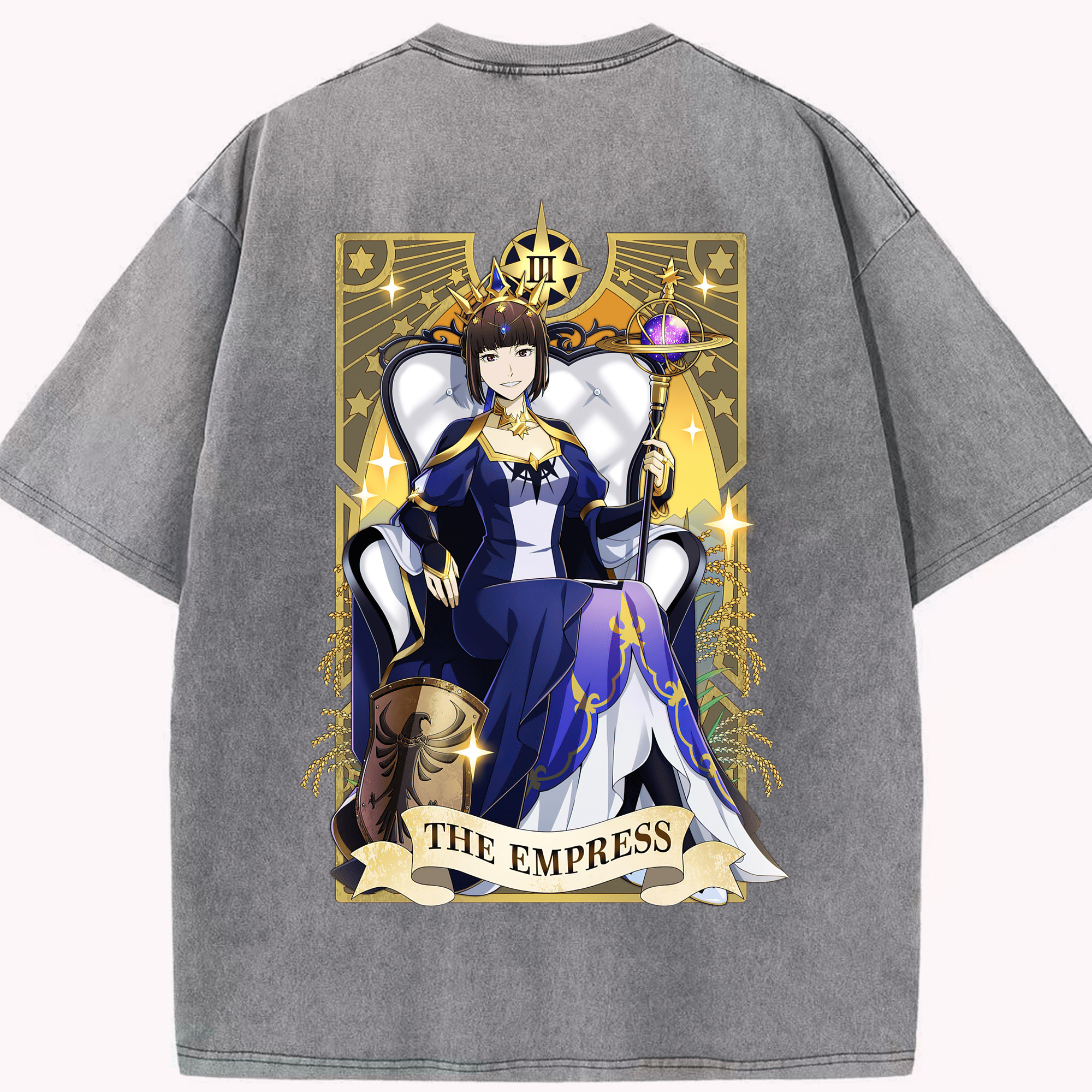（画像用） 文豪ストレイドッグス Bungo Stray Dogs 綿100% ヴィンテージ風 半袖Tシャツ（背面プリント）