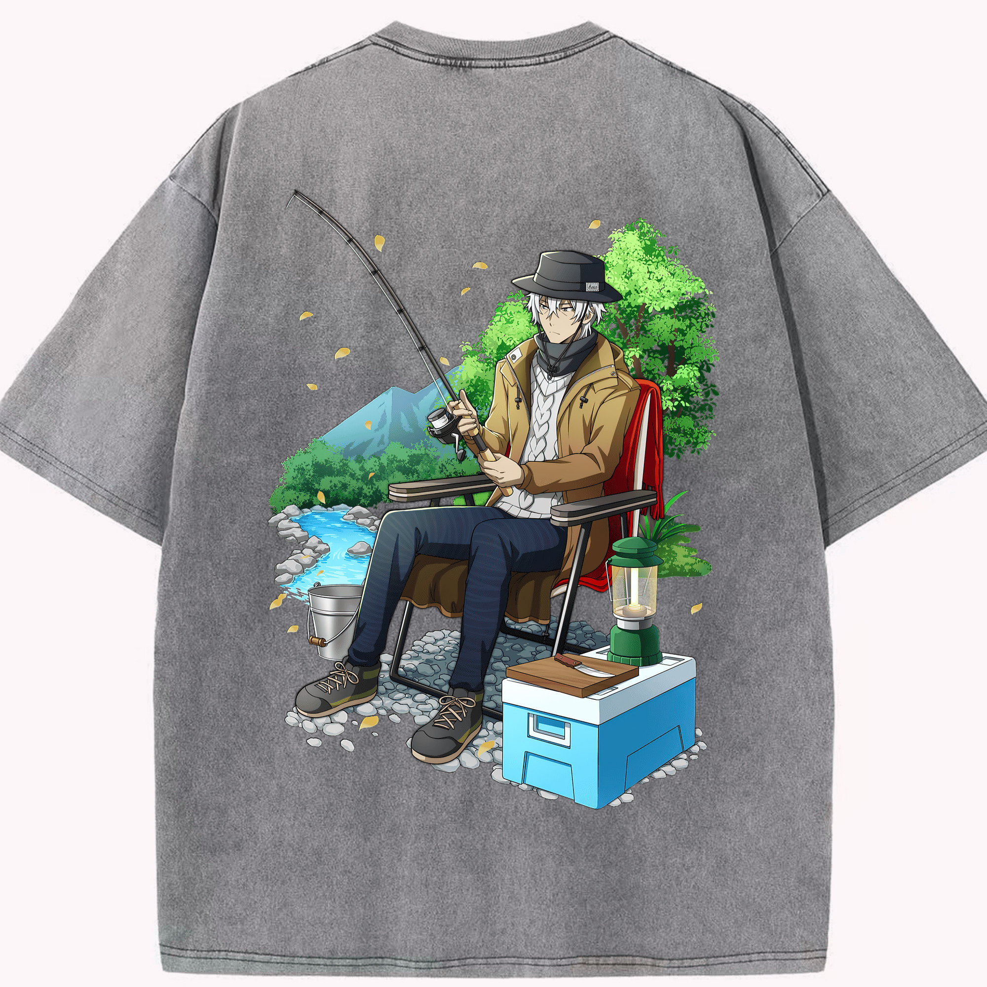 （画像用） 文豪ストレイドッグス Bungo Stray Dogs 綿100% ヴィンテージ風 半袖Tシャツ（背面プリント）