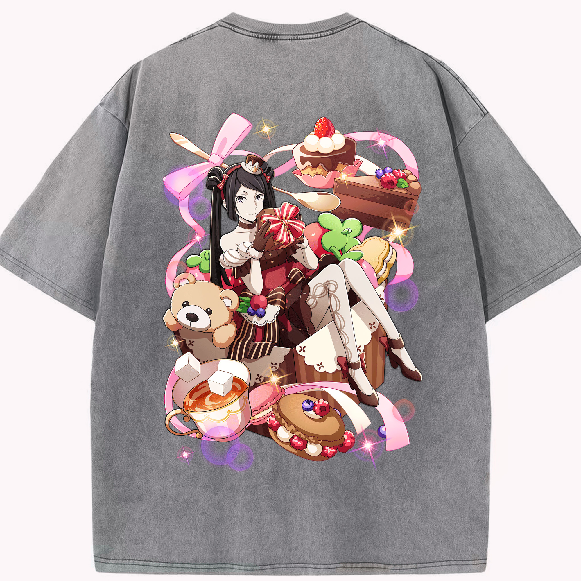 （画像用） 文豪ストレイドッグス Bungo Stray Dogs 綿100% ヴィンテージ風 半袖Tシャツ（背面プリント）