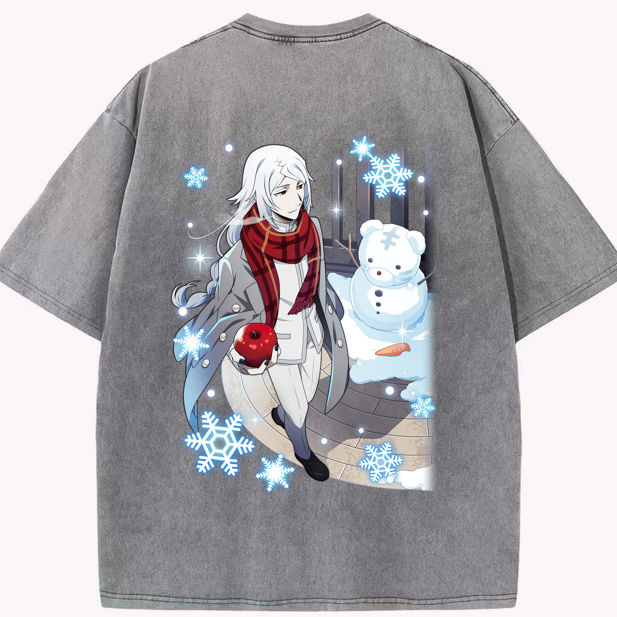 （画像用） 文豪ストレイドッグス Bungo Stray Dogs 綿100% ヴィンテージ風 半袖Tシャツ（背面プリント）