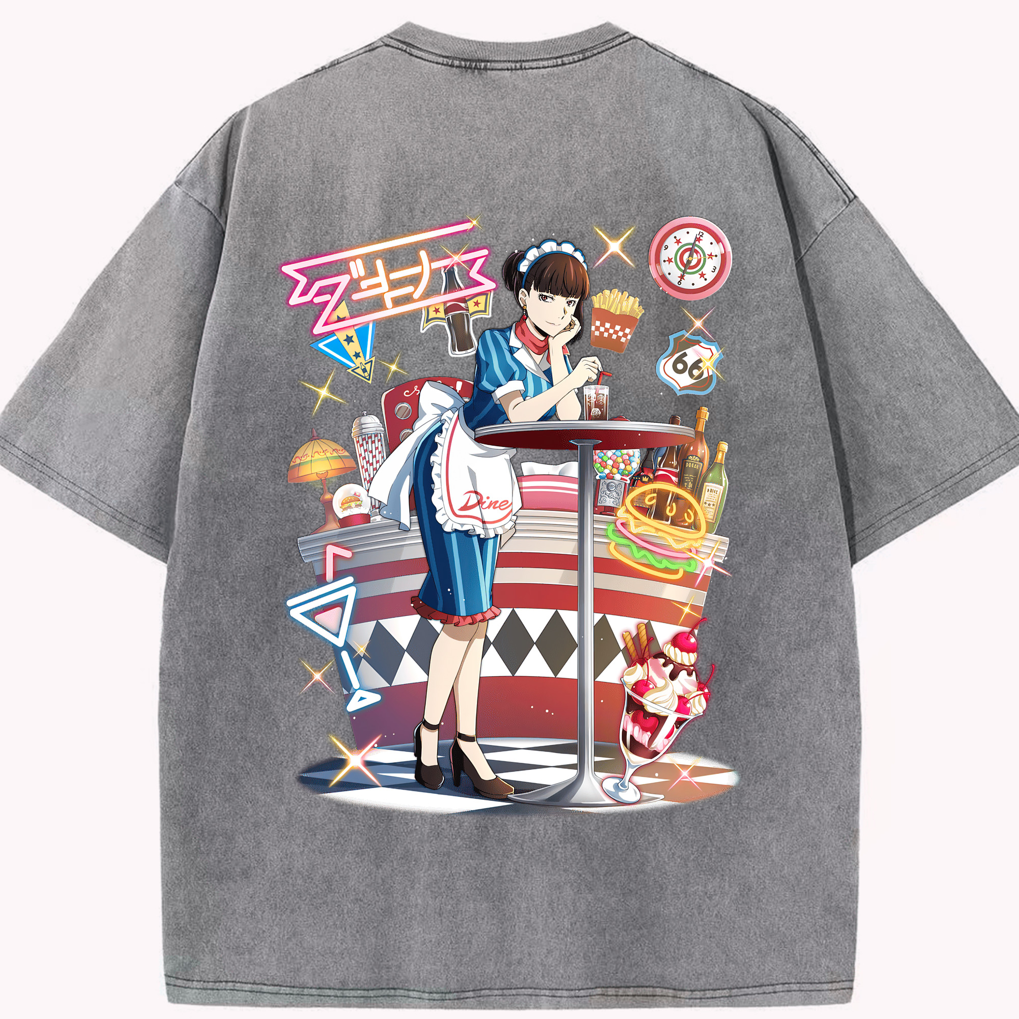 （画像用） 文豪ストレイドッグス Bungo Stray Dogs 綿100% ヴィンテージ風 半袖Tシャツ（背面プリント）
