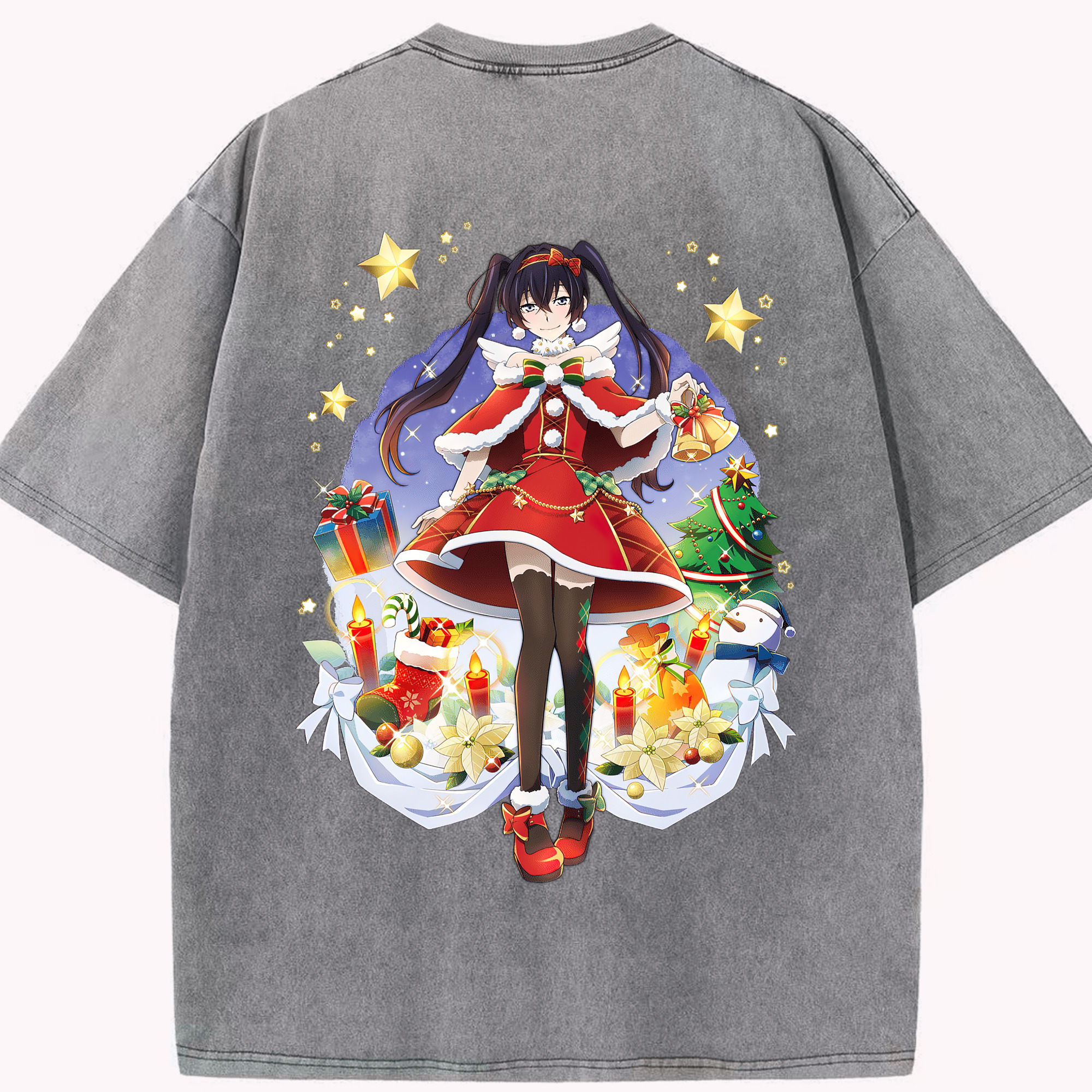 （画像用） 文豪ストレイドッグス Bungo Stray Dogs 綿100% ヴィンテージ風 半袖Tシャツ（背面プリント）