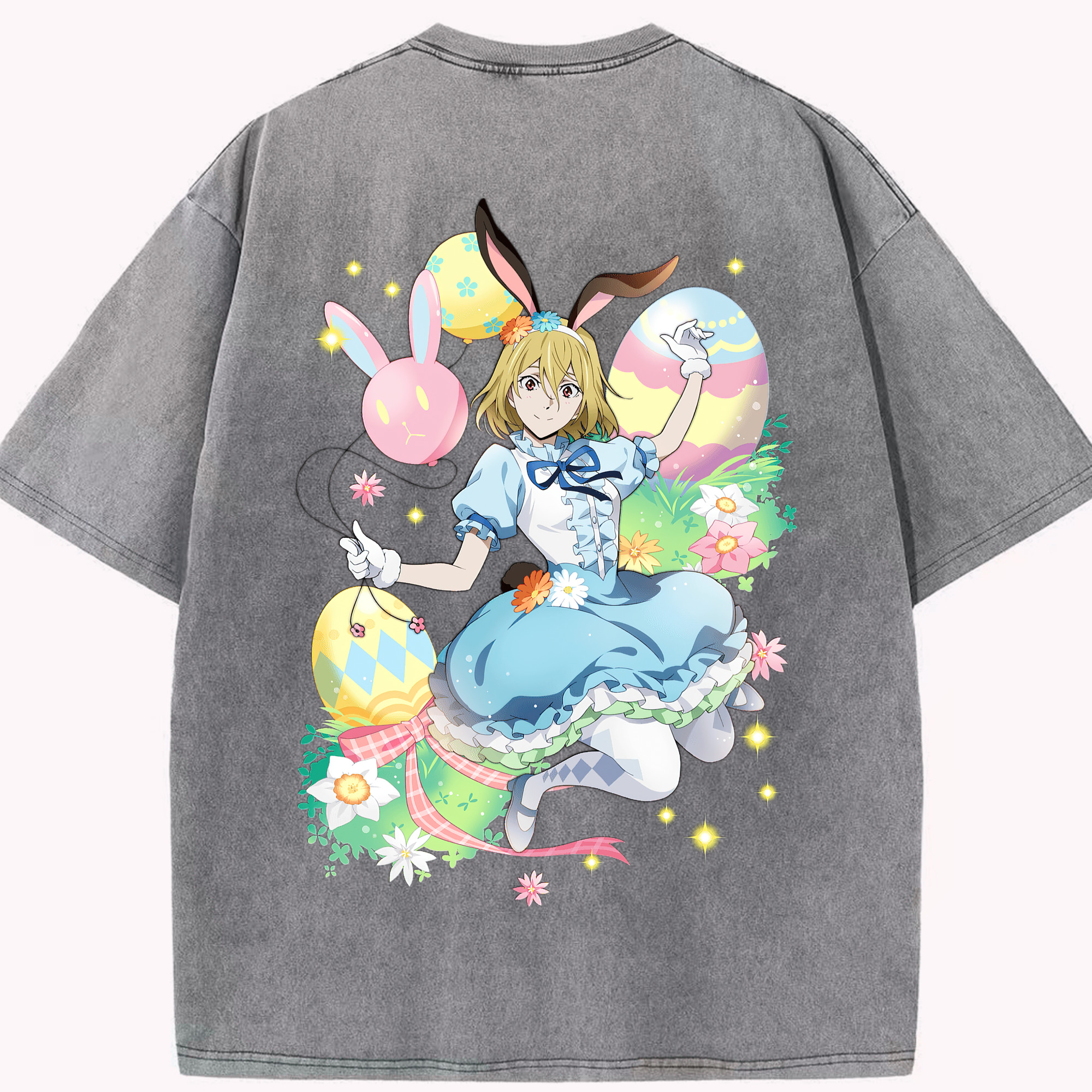 （画像用） 文豪ストレイドッグス Bungo Stray Dogs 綿100% ヴィンテージ風 半袖Tシャツ（背面プリント）
